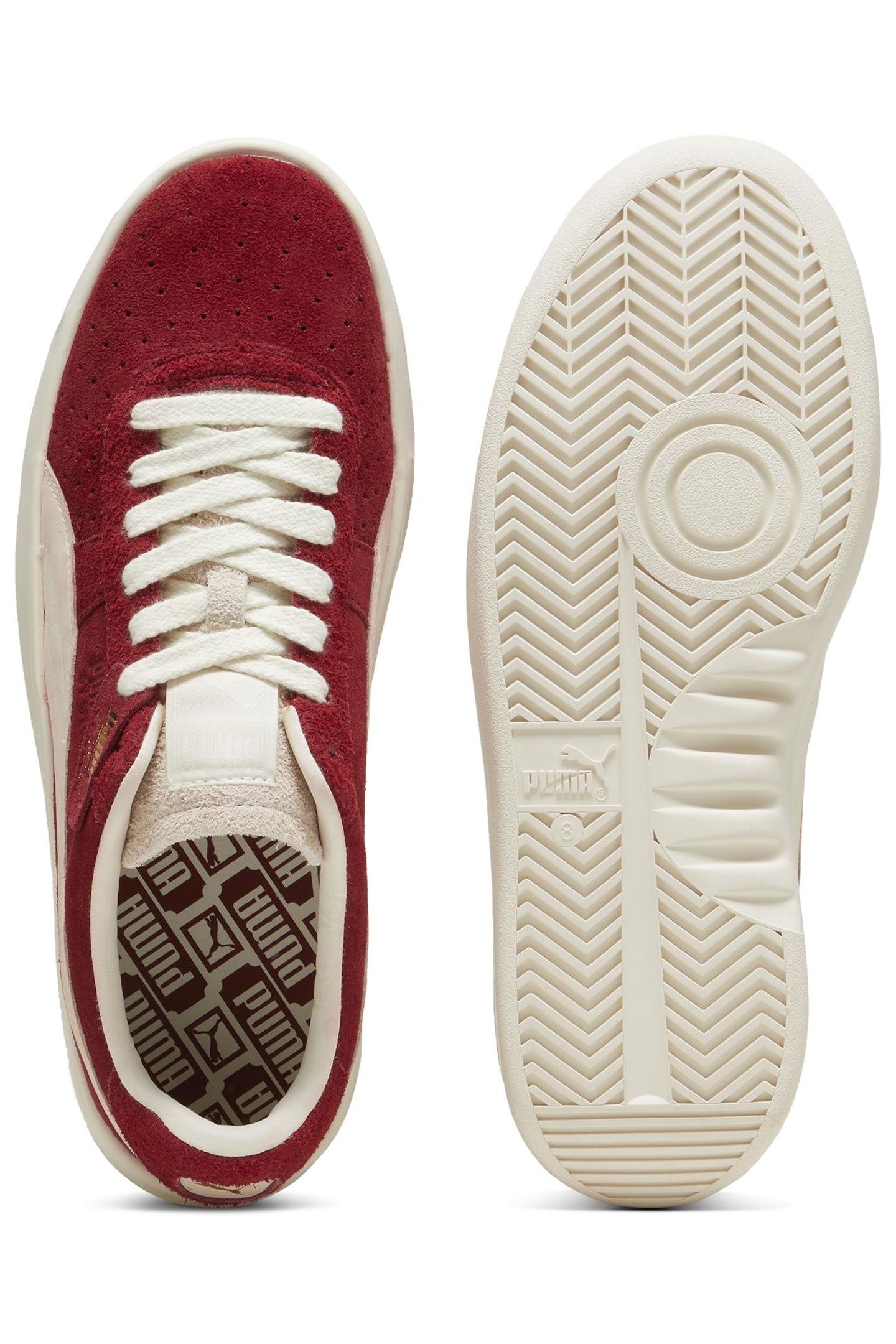 UNISEX GV SPECIAL SUEDE INTENSE RED-FROSTED IVORY 7