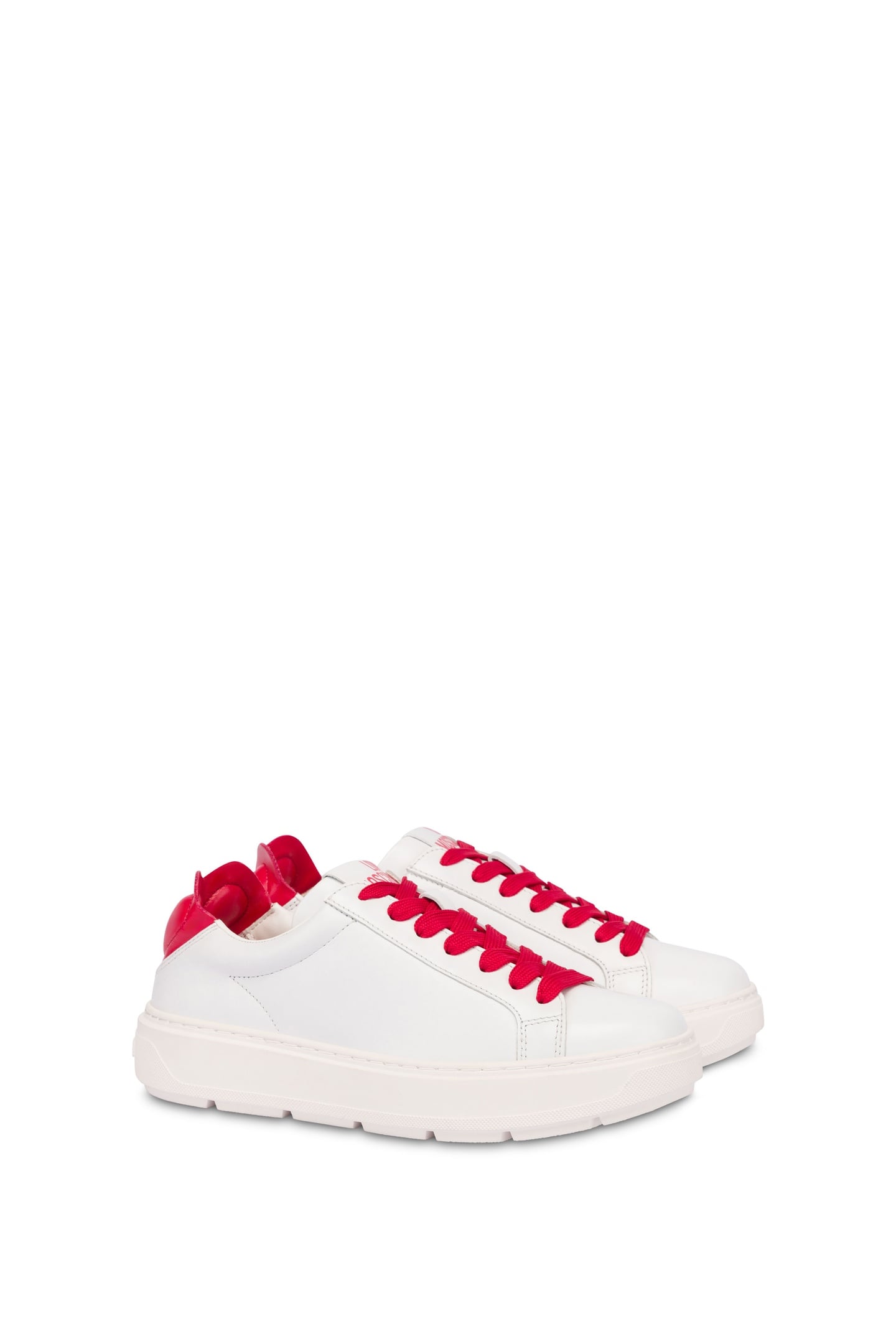 NAPPA LEATHER AND LAMBSKIN SNEAKERS WHITE 2