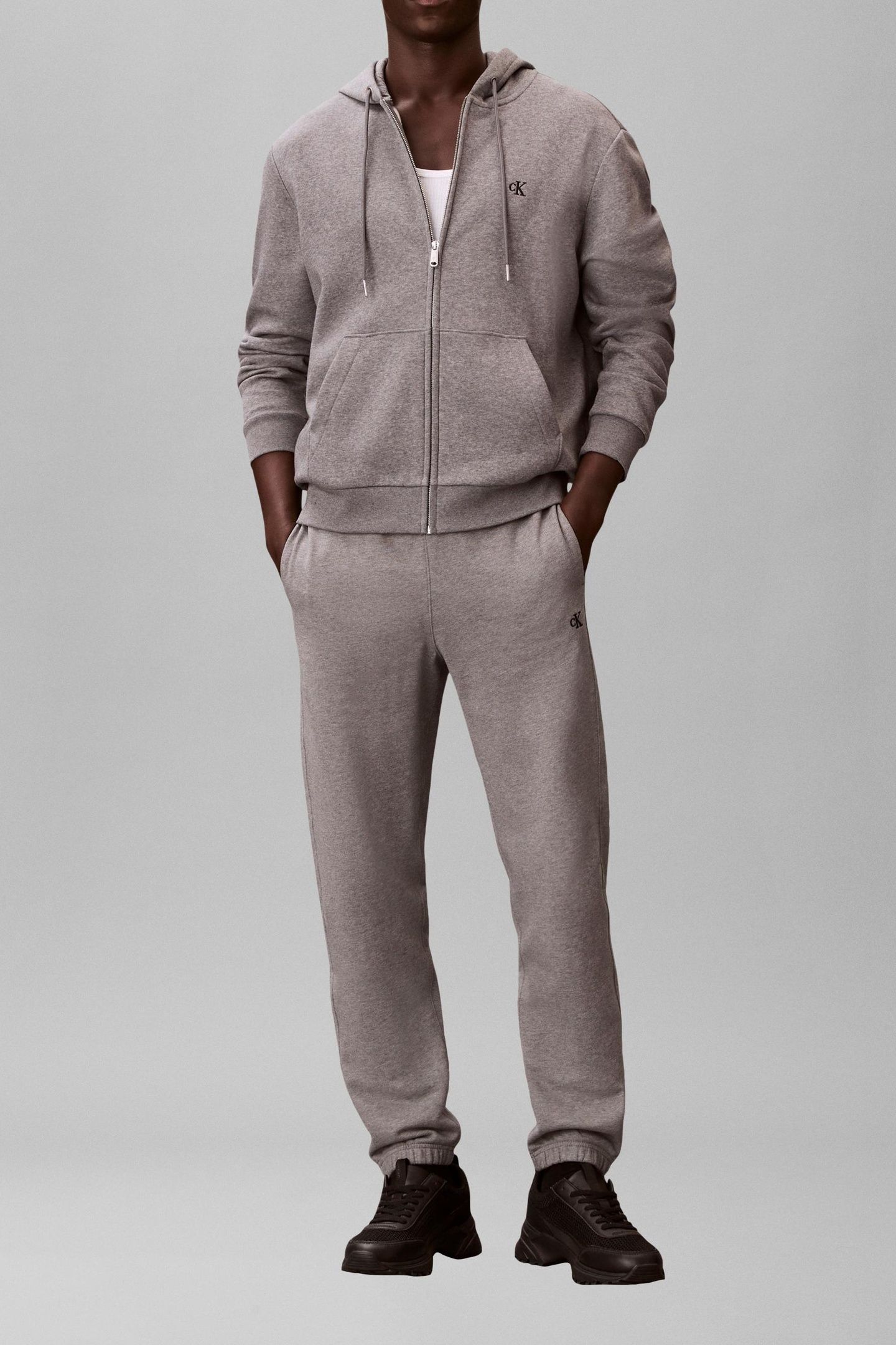 350TERRY MONOGRAM MED GREY HEATHER 3