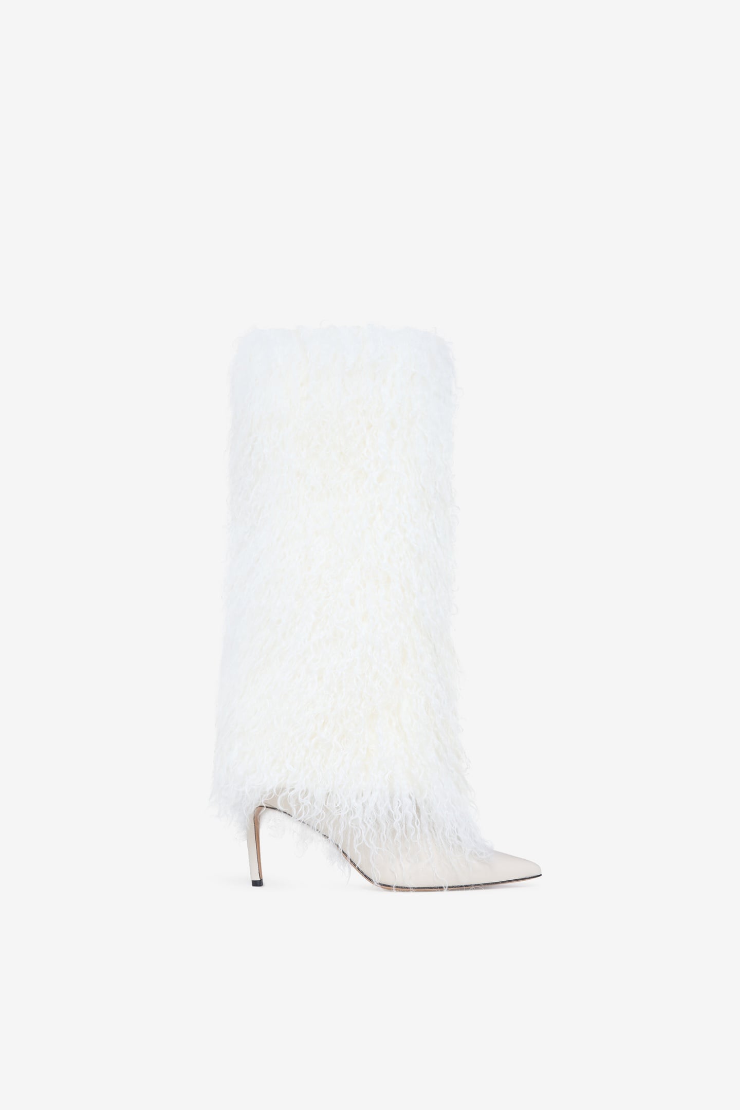 DAVYN LONG FUR BOOT ECRU 1