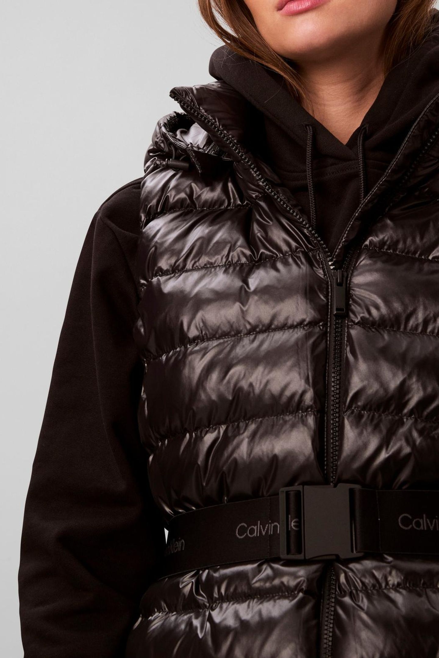 BELTED LIGHTWEIGHT VEST BLACK 5
