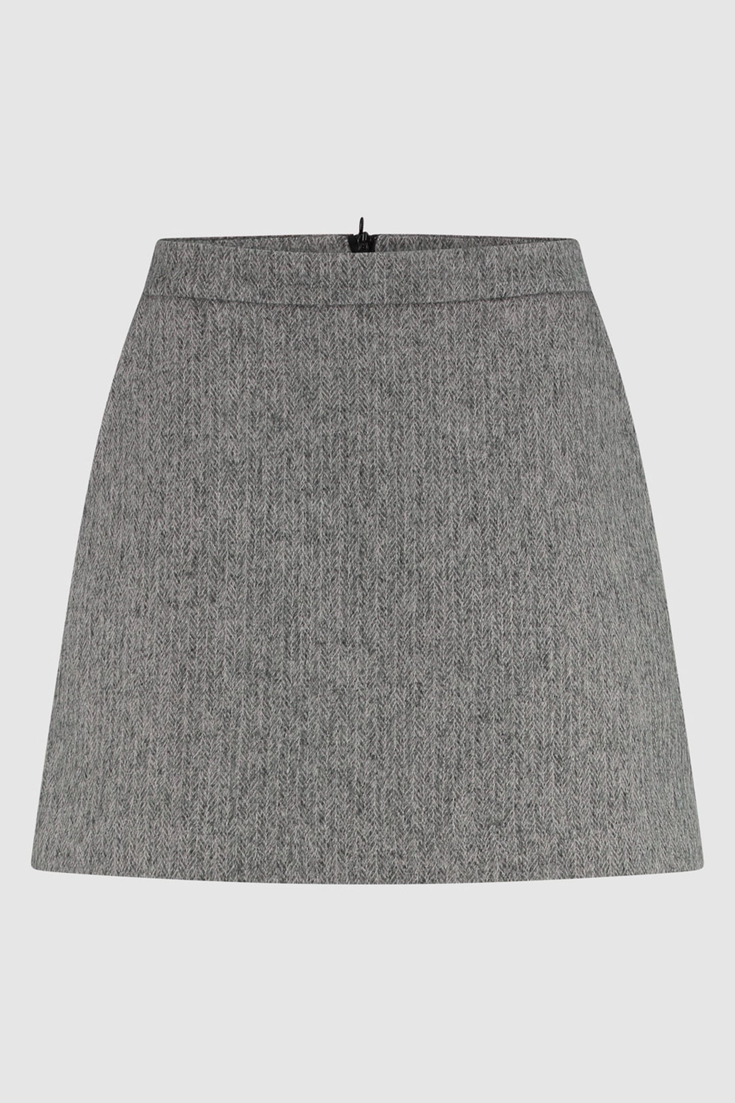 REBECCA SKIRT HERRINGBONE GREY 1