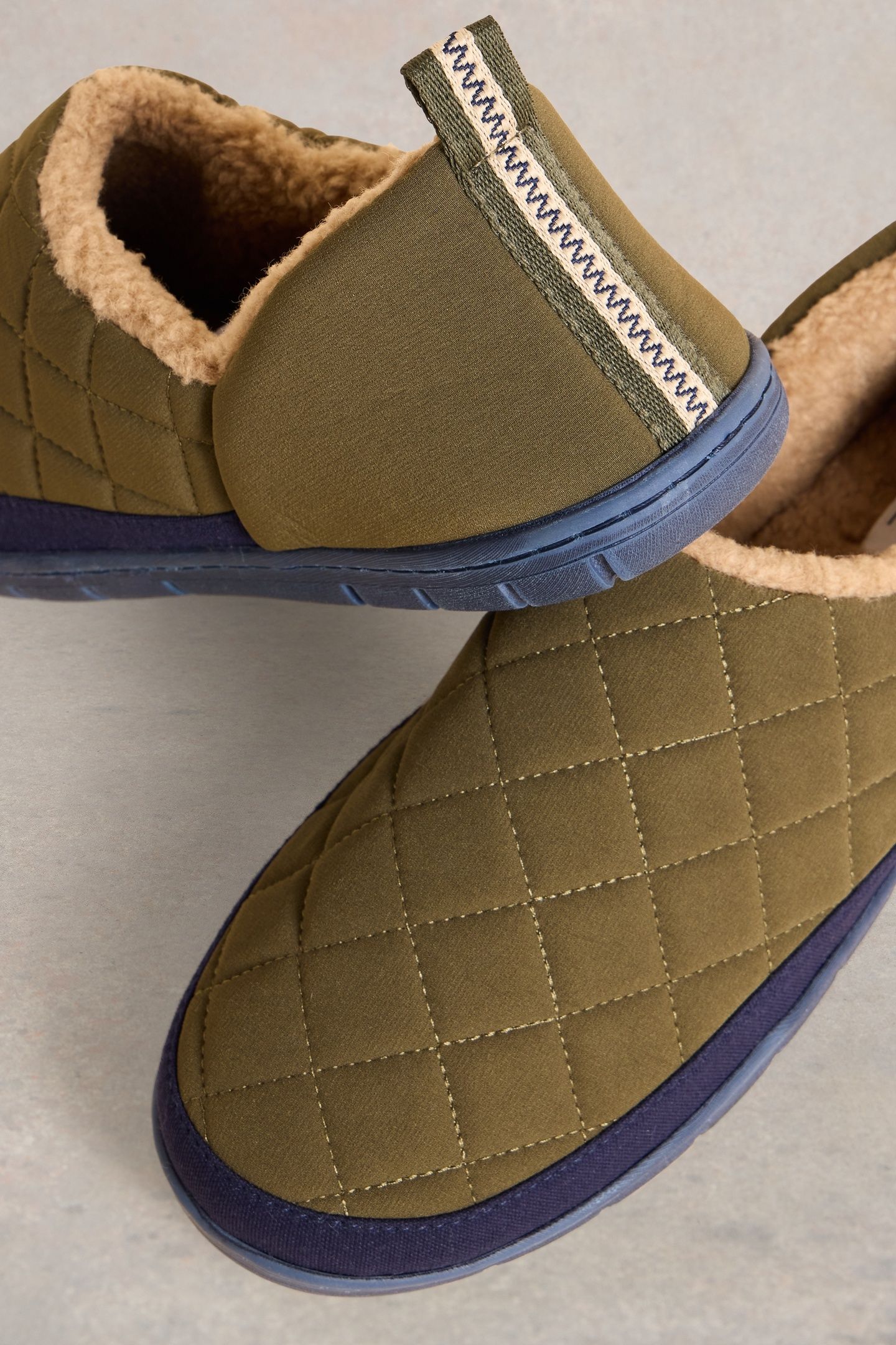 NYLON PUFFER SLIPPER KHAKI GREEN 3