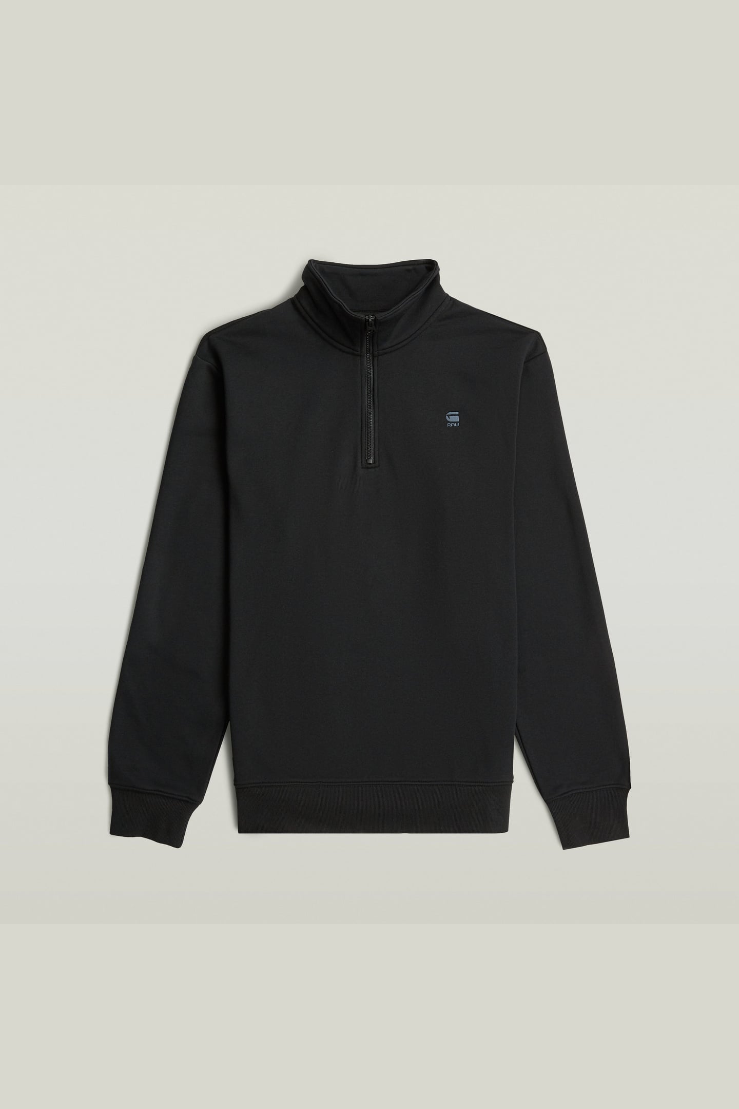 CORE HALF ZIP STAND UP COLLAR SWEAT L/S BLACK 4