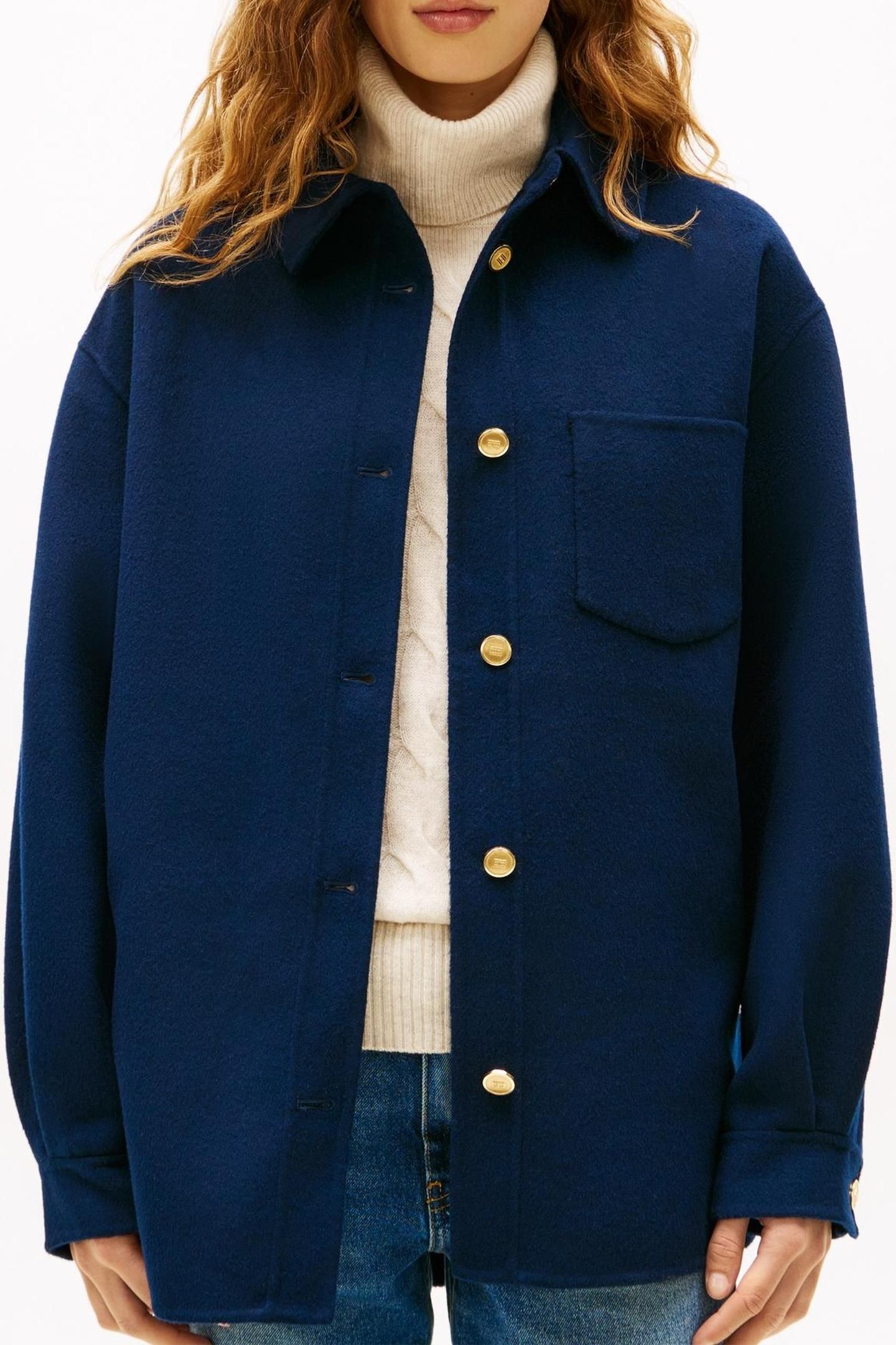 DF WOOL BLEND REG JACKET DARK NIGHT NAVY 3