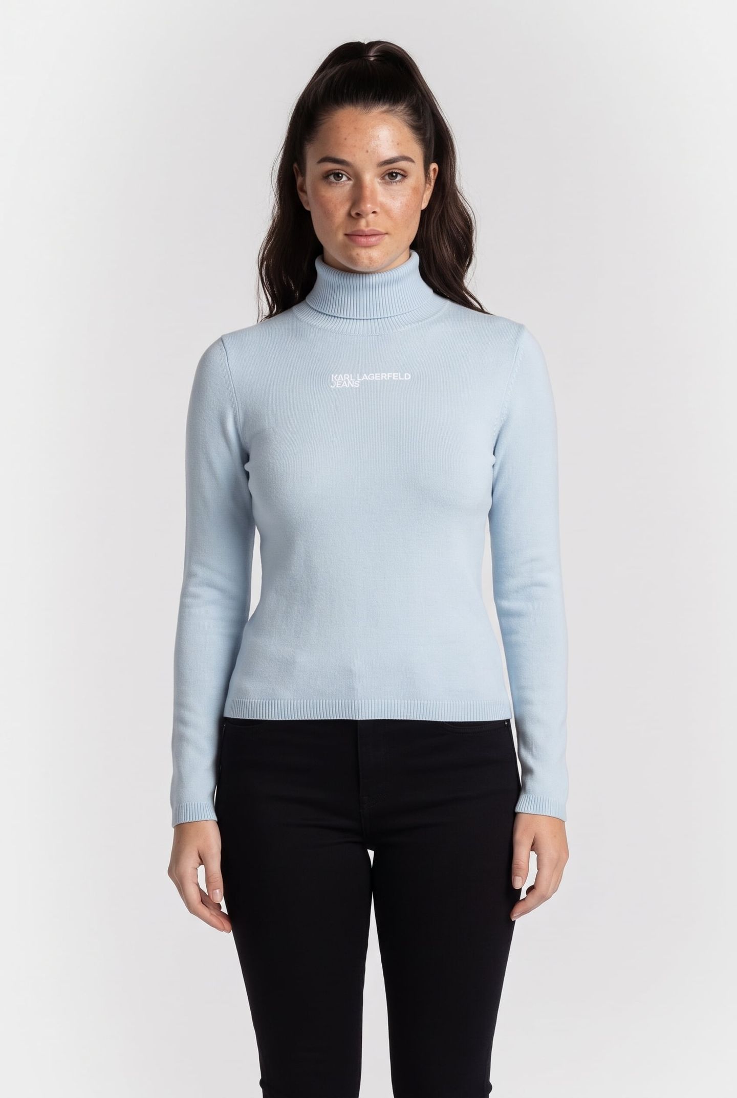 KLJ LIGHTWEIGHT ROLLNECK CELESTIAL BLUE 1