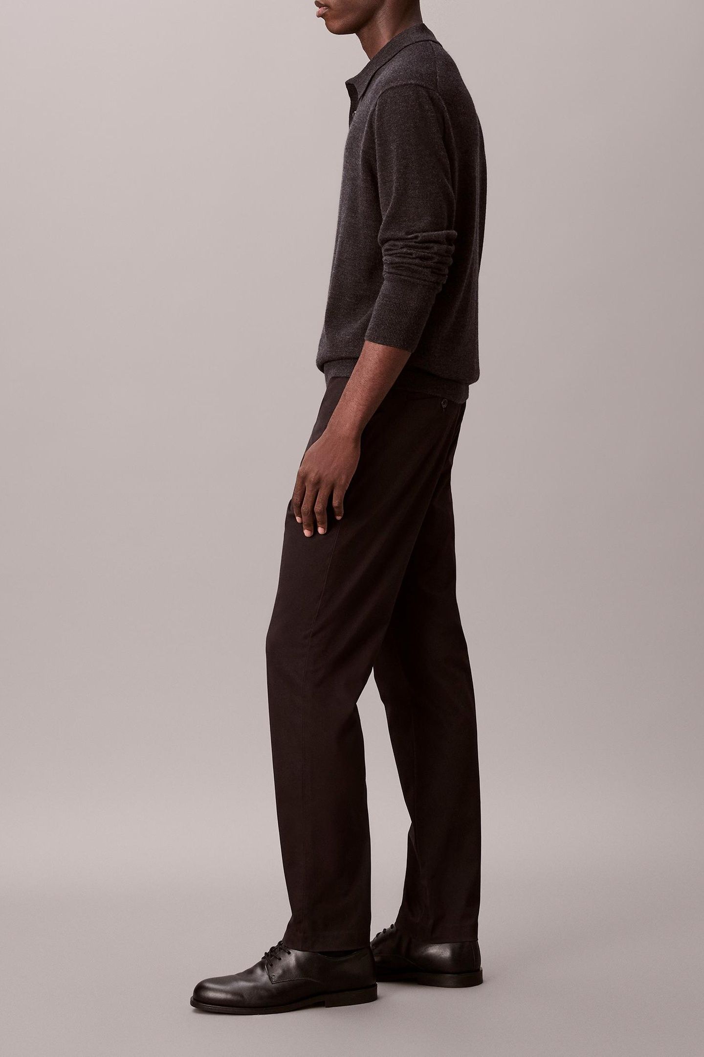 SLIM TAPERED SATEEN BLACK 3