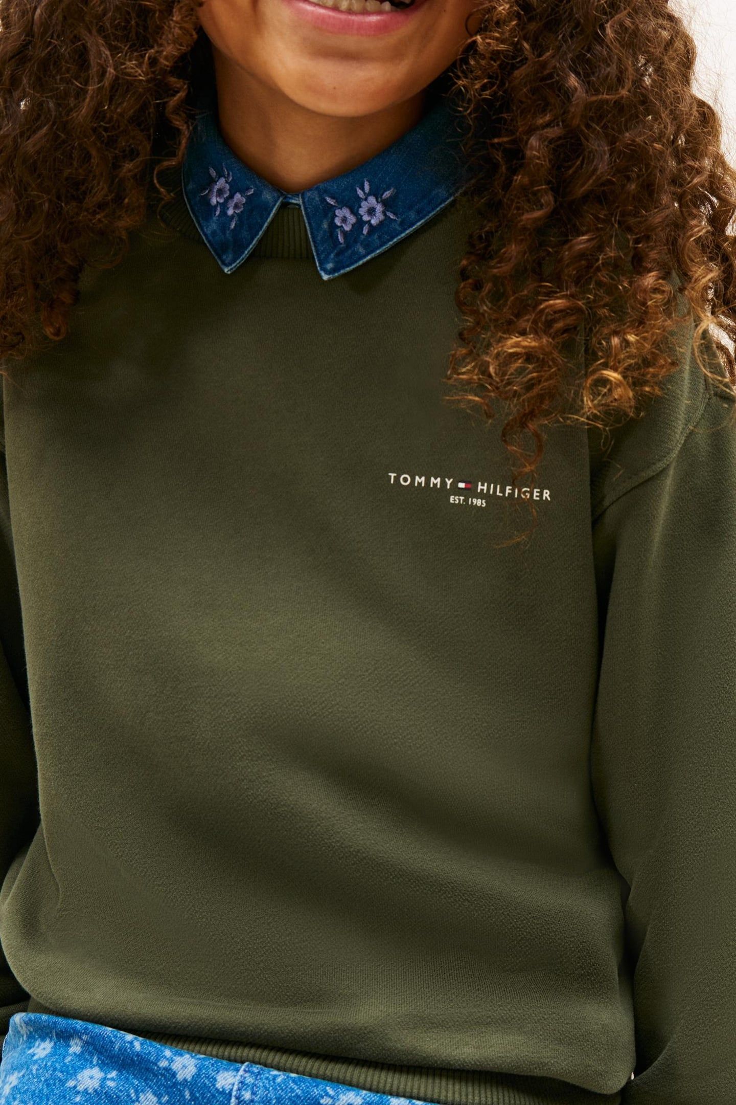 UNISEX MINI CORP C-NECK SWEATSHIRT PEWTER GREEN 6