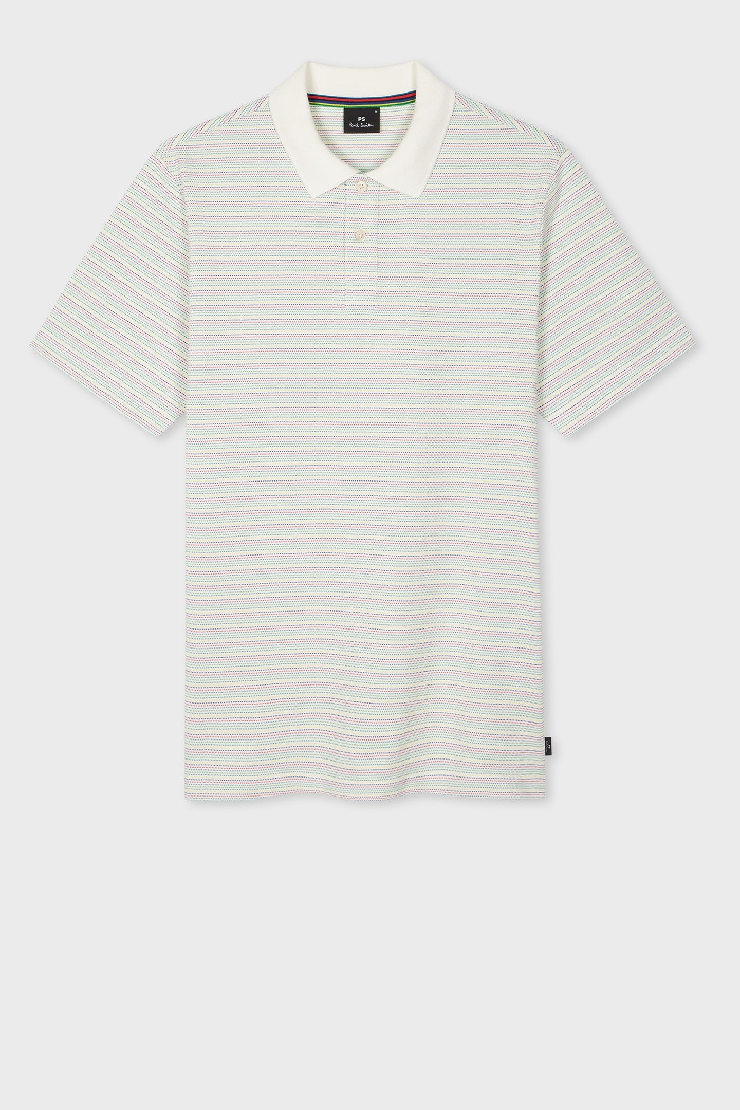 MENS REG FIT SS POLO SHIRT OFF WHITE 2