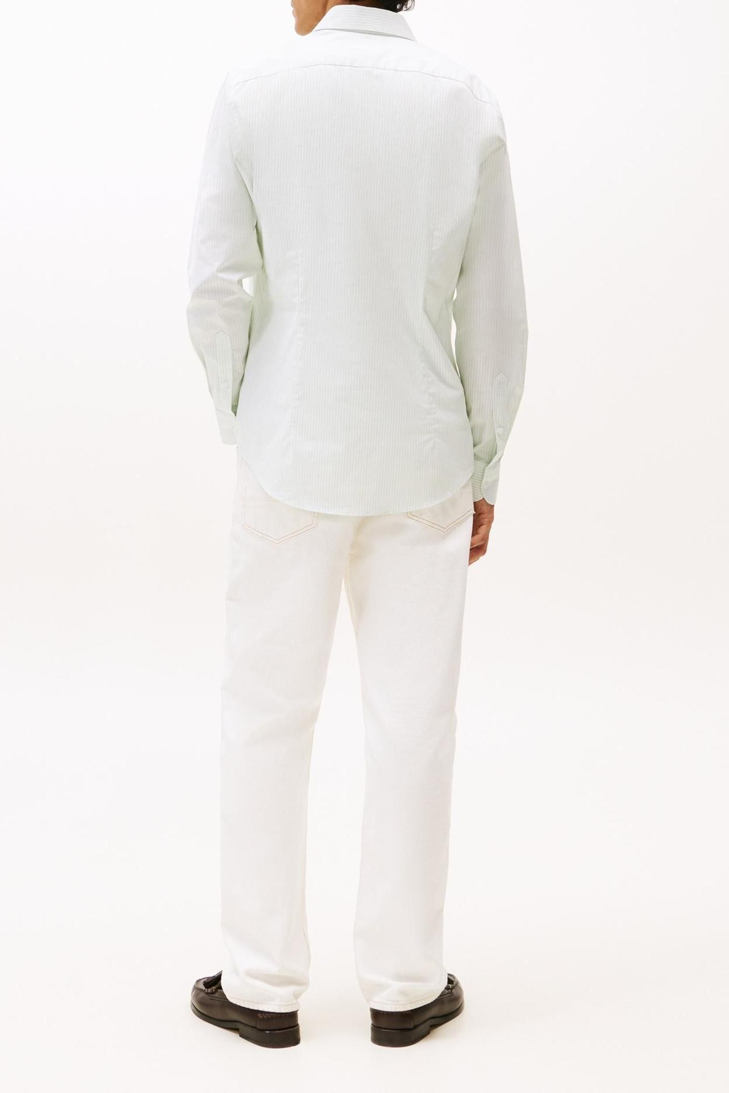 POP STRIPE SF SHIRT OPAL GREEN/OPTIC WHITE 2