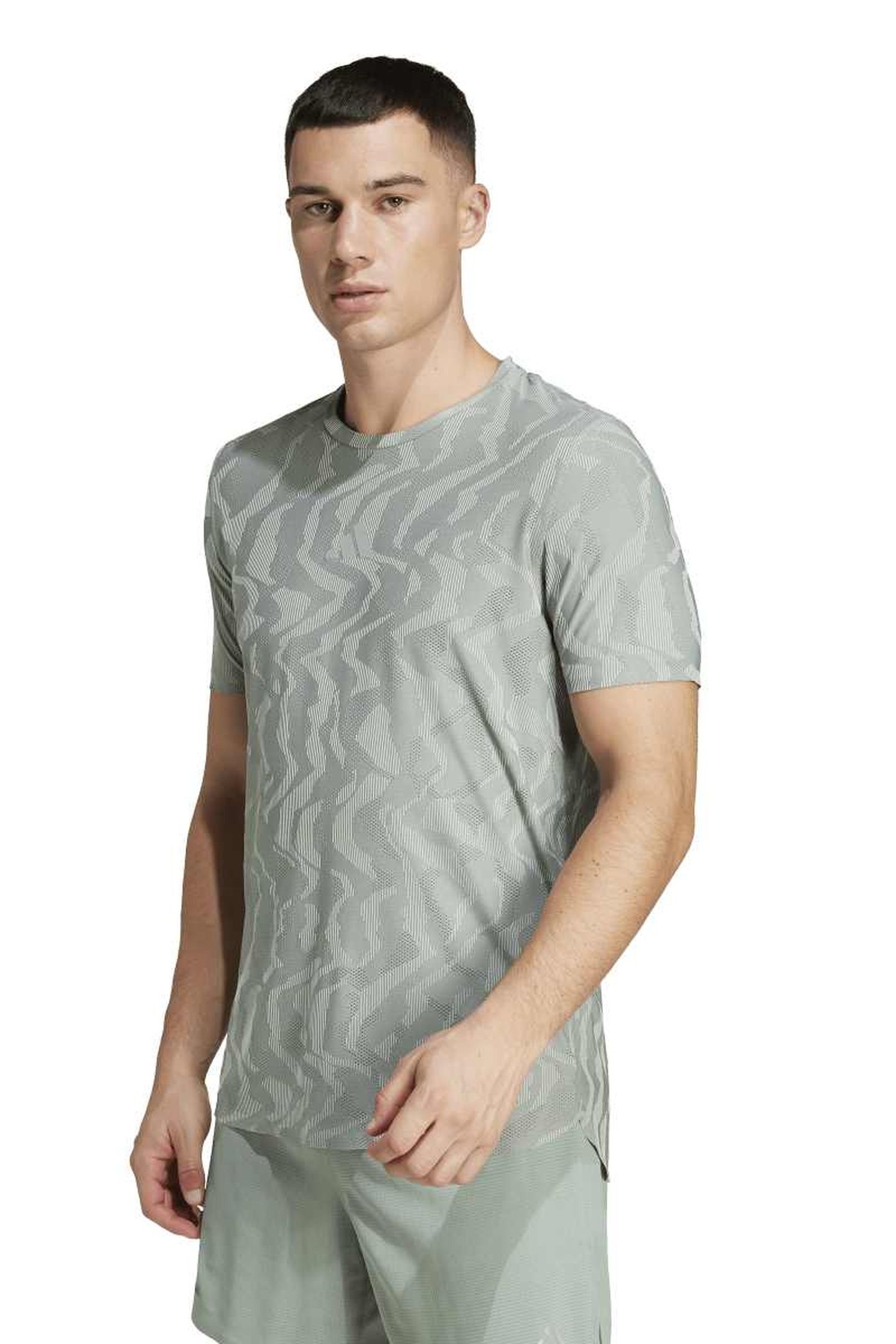 UNISEX ULT ENG TEE SILVER GREEN 1