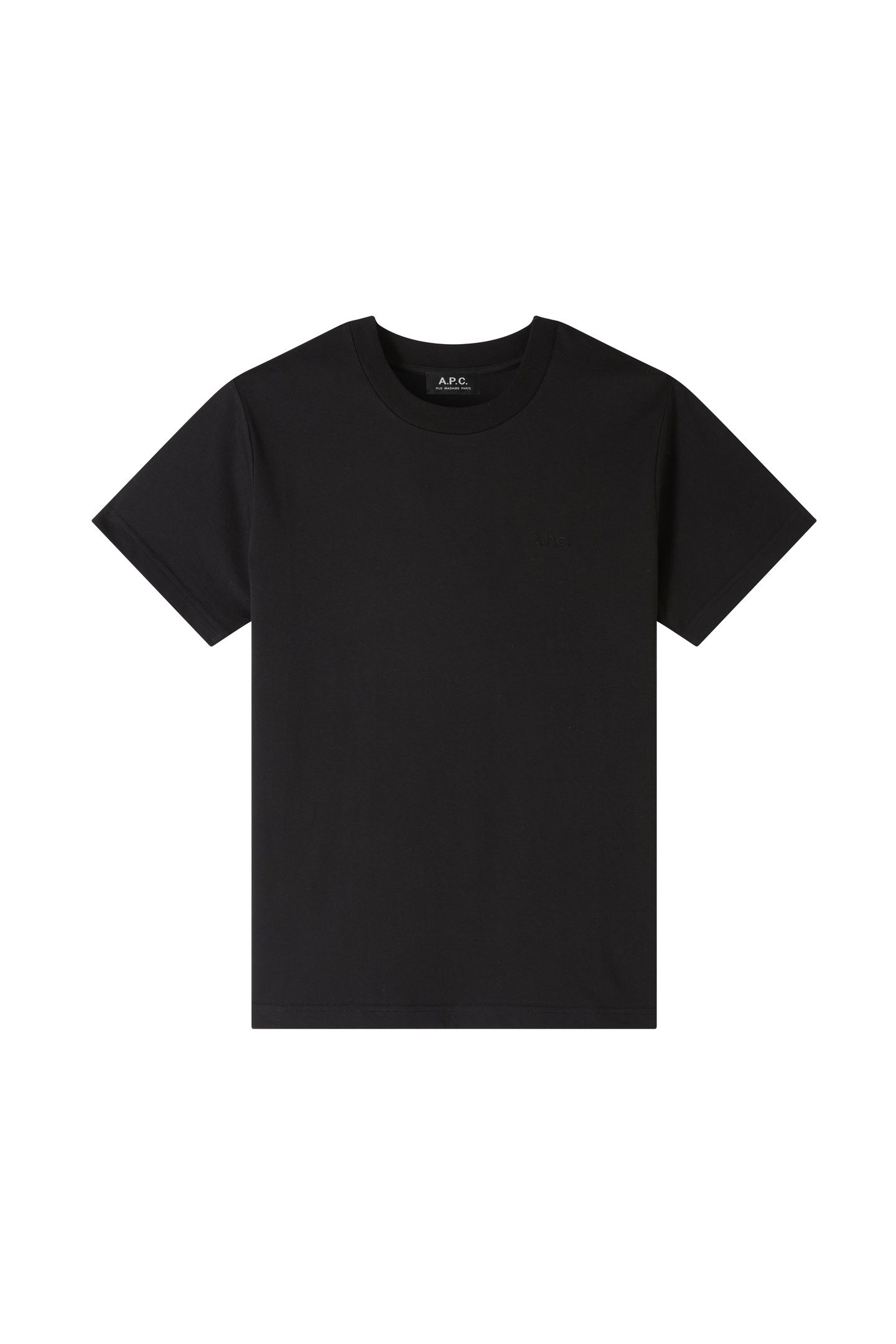 UNISEX T-SHIRT STANDARD EMBROIDERED BLACK 5