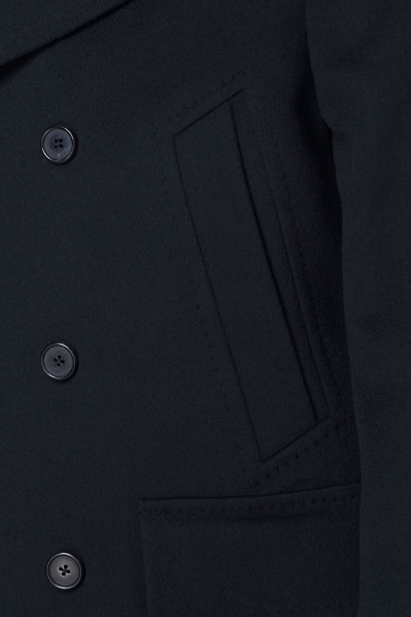 MENS DB OVERCOAT VERY DARK GREEN 3