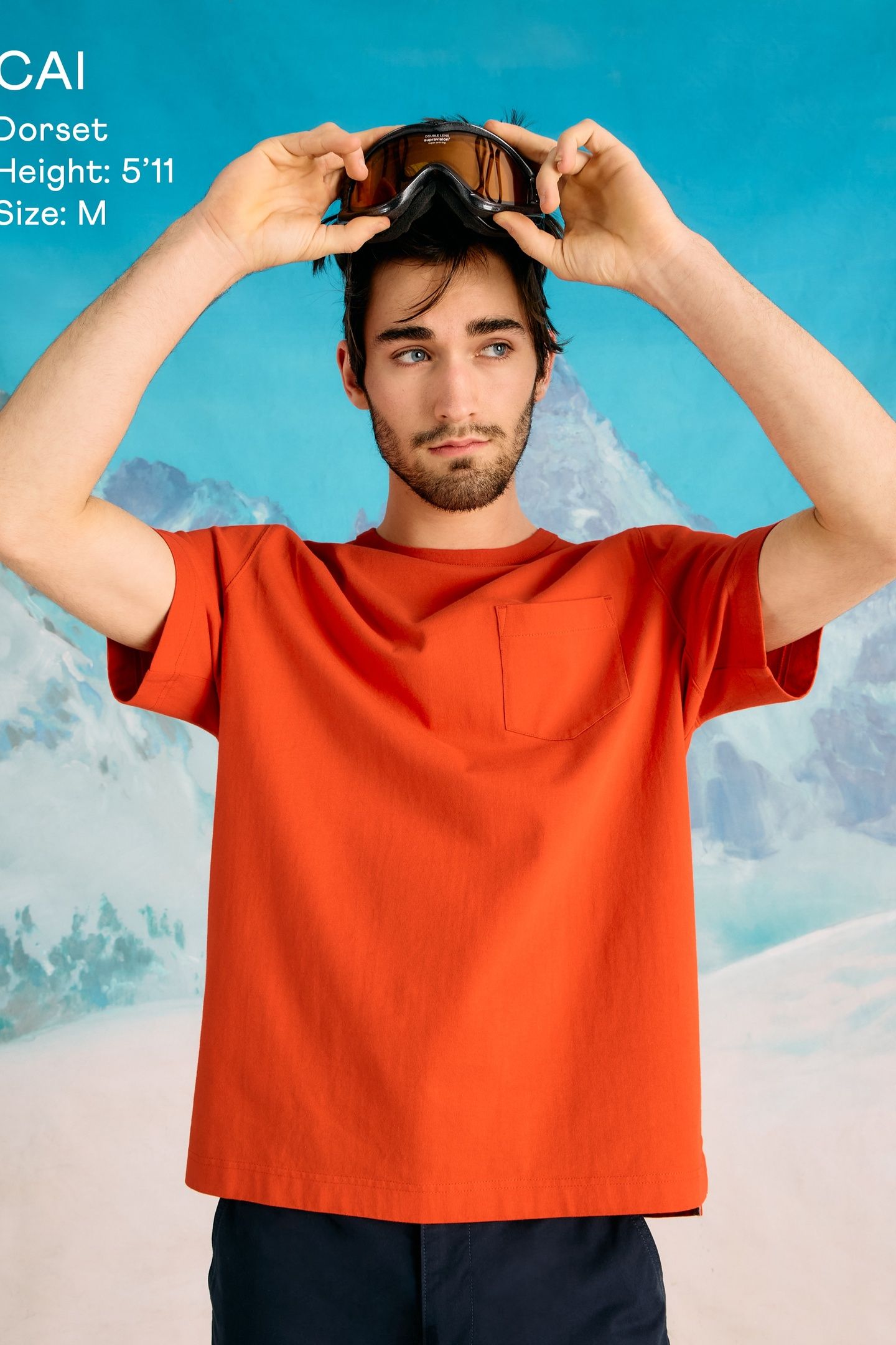 POCKET TEE RED PRINT 1