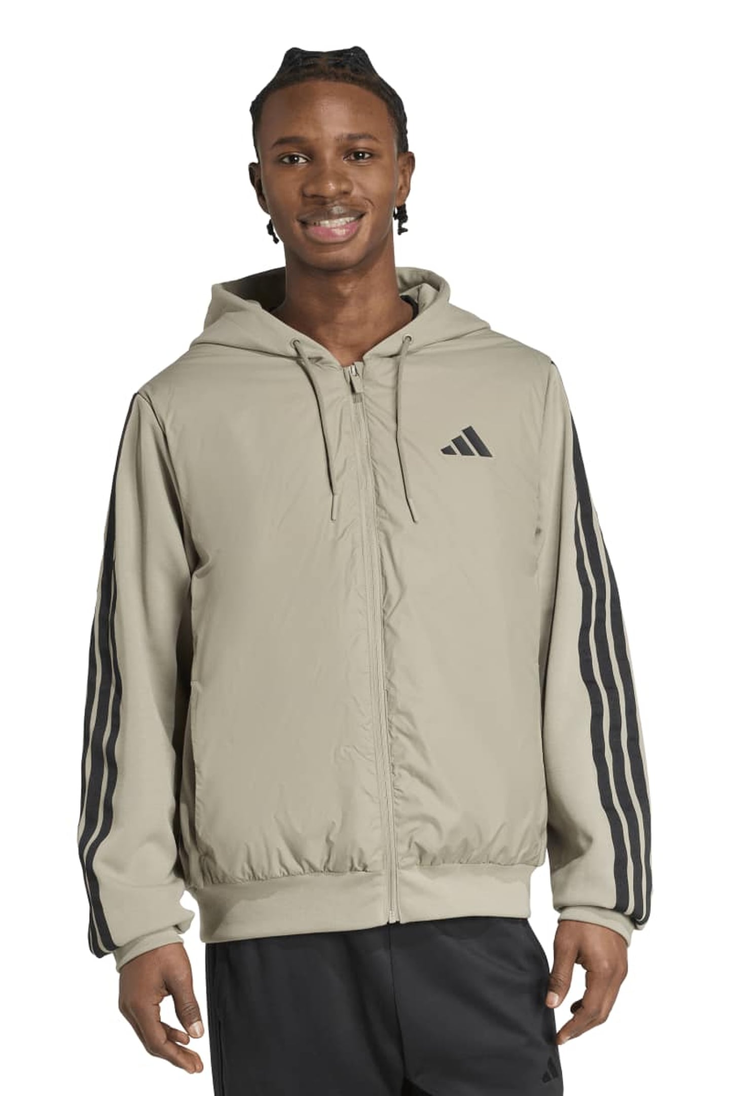UNISEX ESSENTIAL 3S IN HYB JACKET SILVER PEBBLE 3