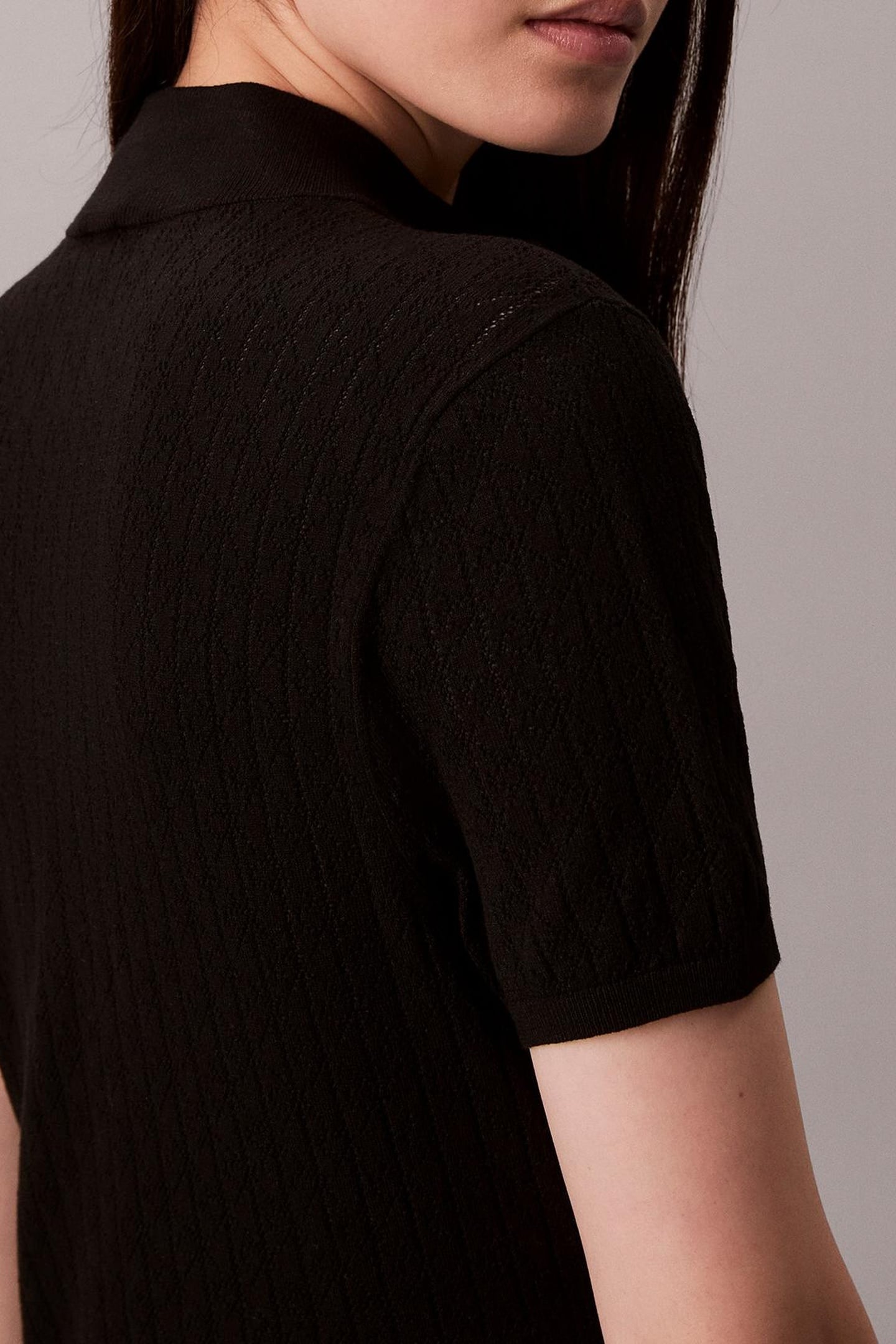 SPORTY 1/4 ZIP MINI DRESS BLACK 6