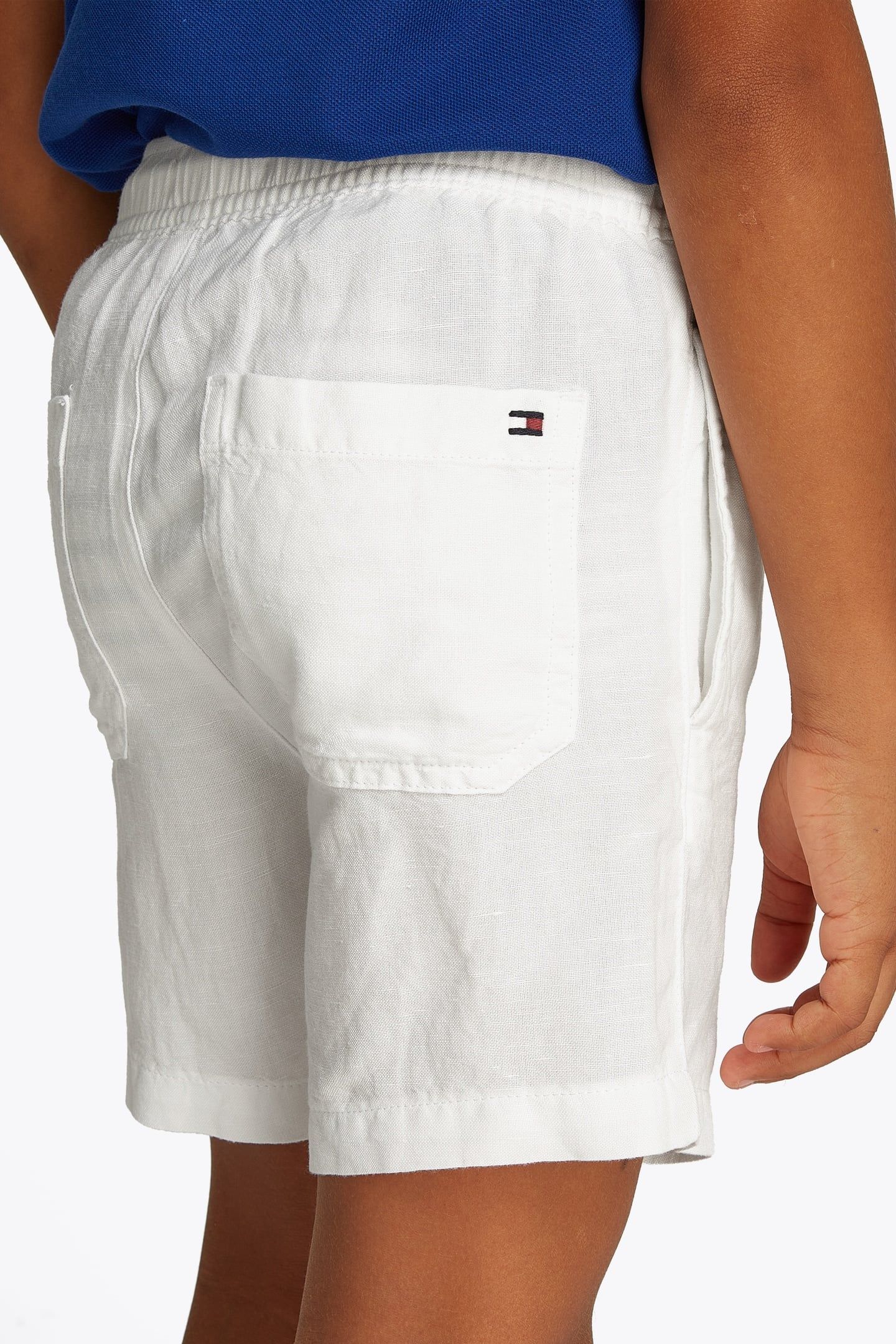 BOYS LINEN VISCOSE SHORT WHITE 5