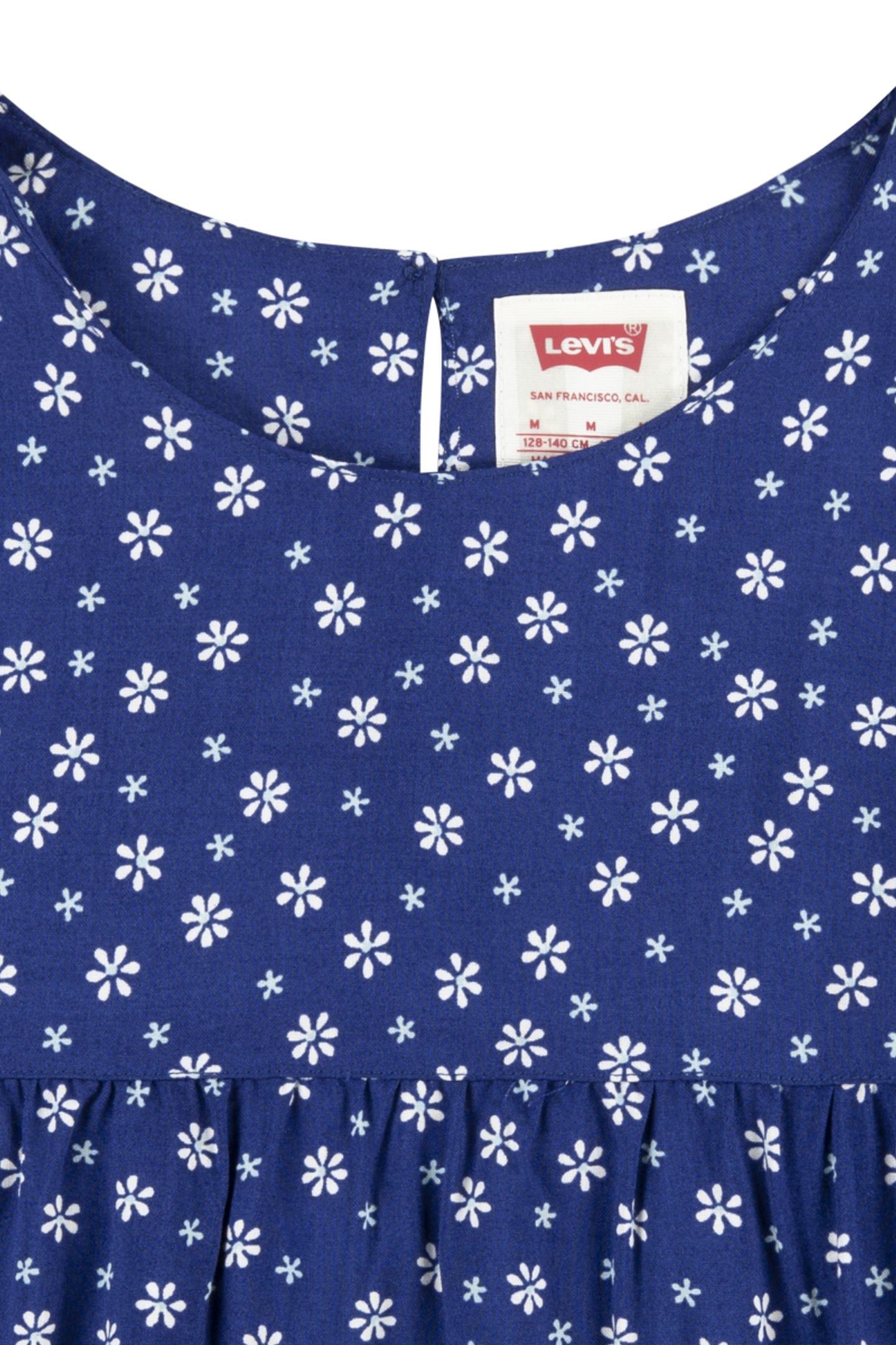 GIRLS LS WOVEN DRESS TWILIGHT BLUE 3
