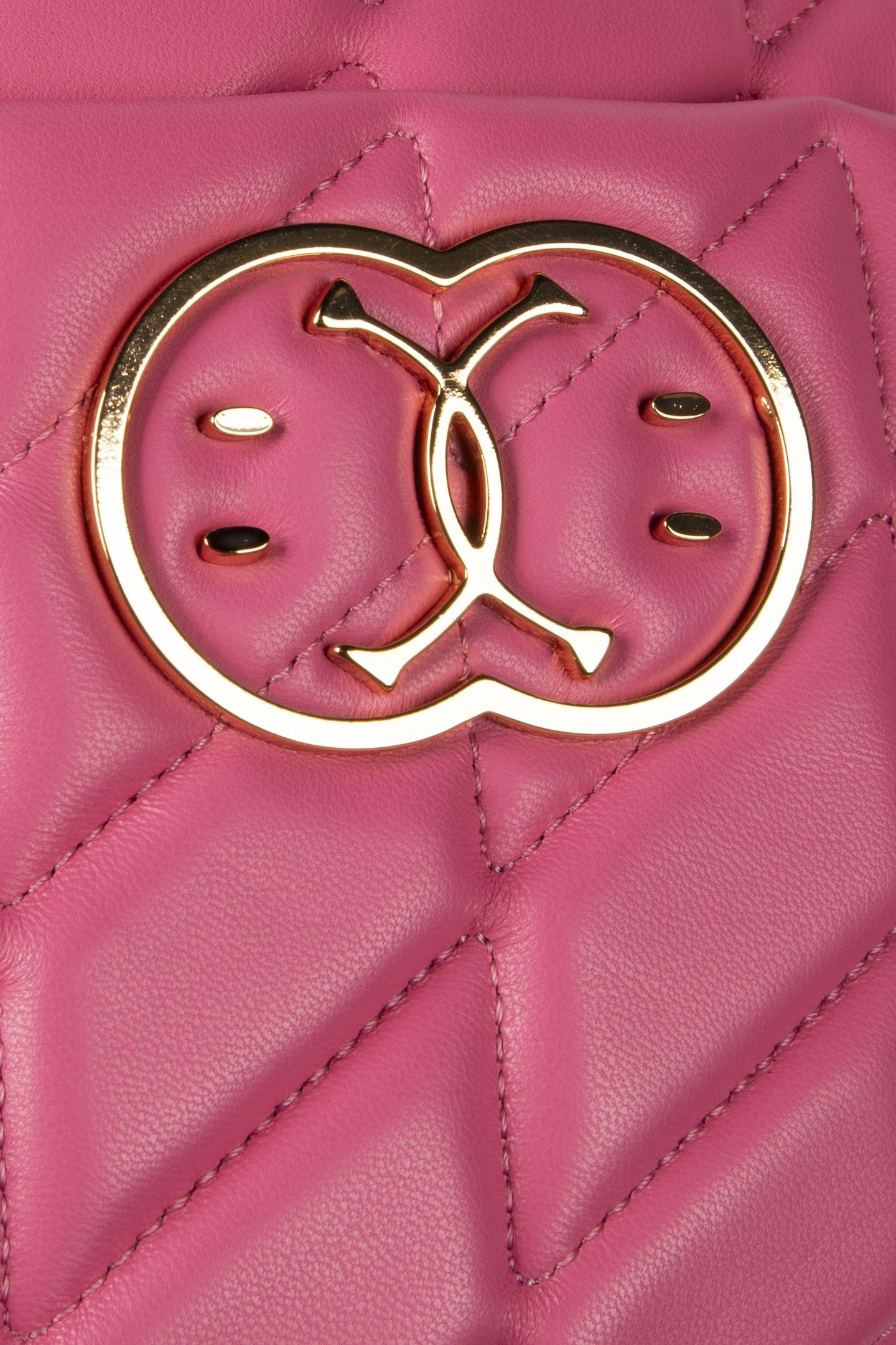 DOUBLE SMILEY® QUILTED ROUND BAG PURPLE 4