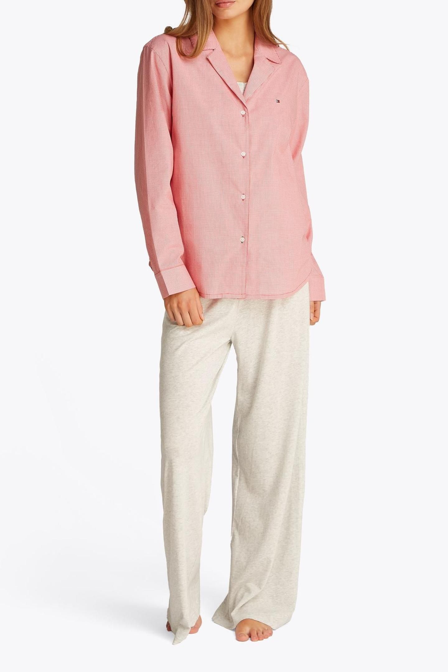 LS POPLIN SHIRT MINI GINGHAM VINTAGE RED 2