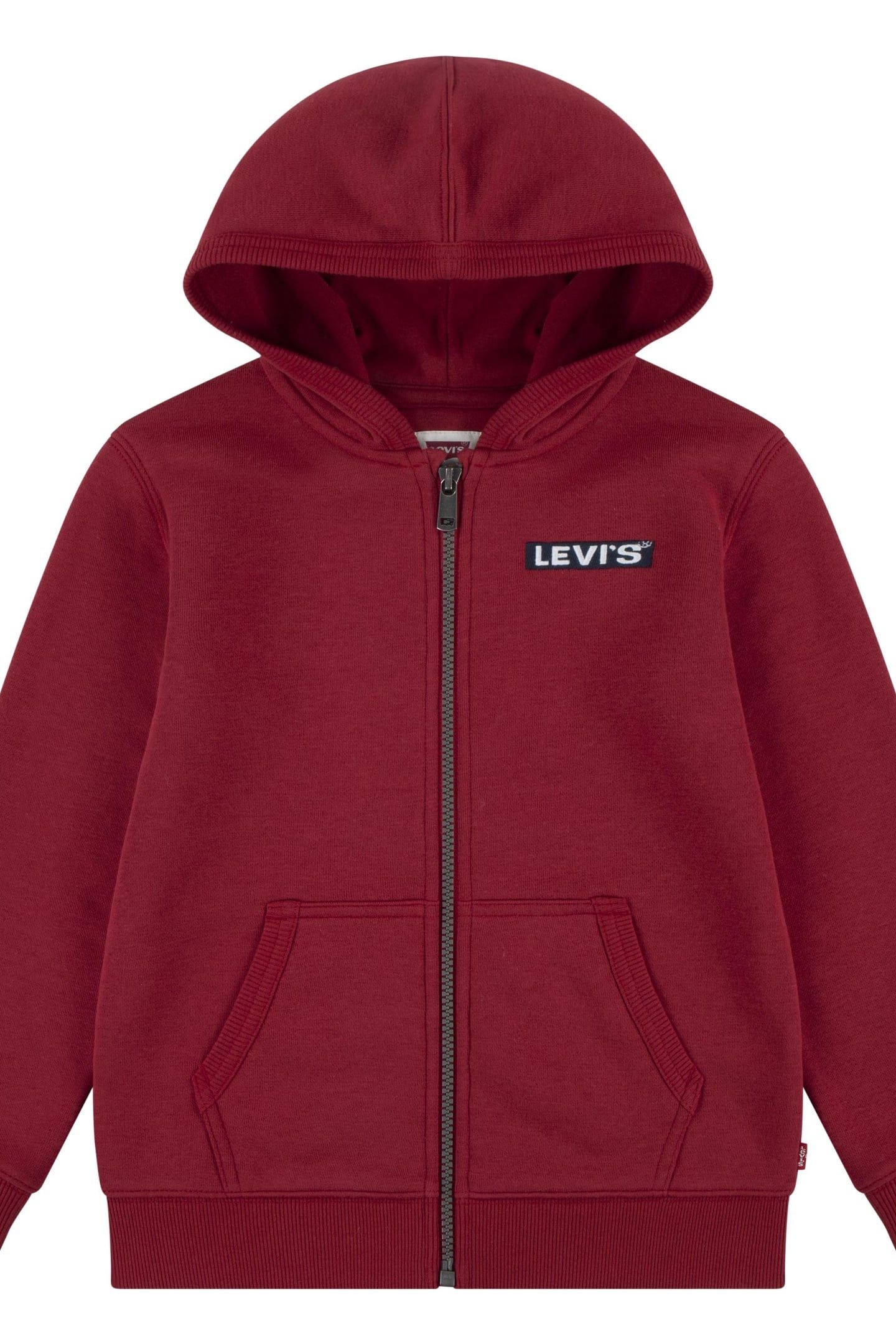 UNISEX BOXTAB FULL ZIP HOODIE RHYTHMIC RED 1