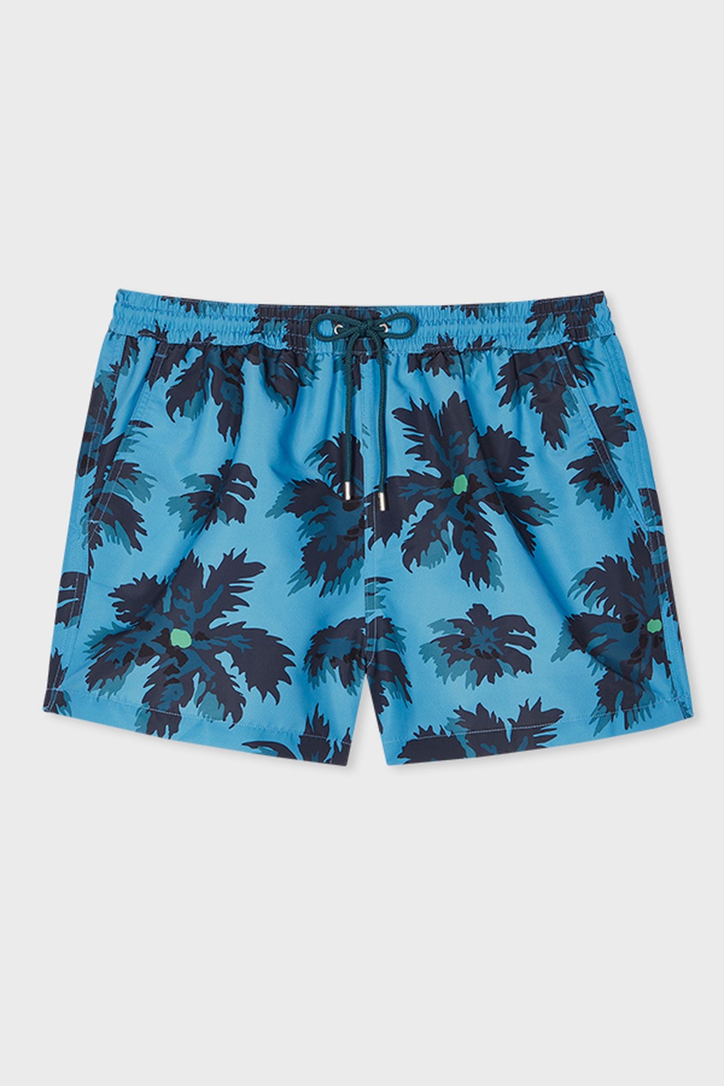 MEN SWIM SHORT PALM BURST NAVY 5