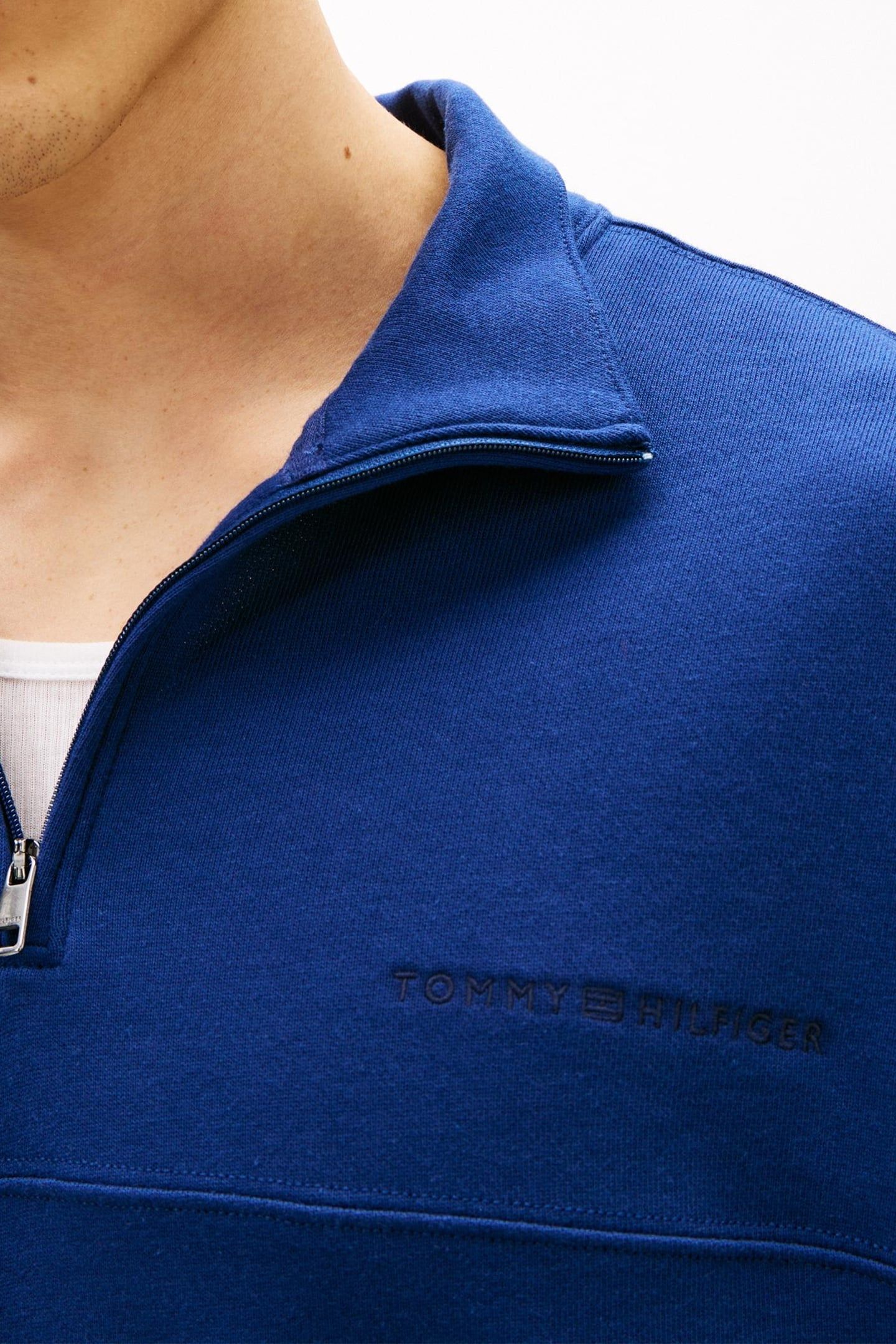 HALF ZIP PREPPY NAVY 5