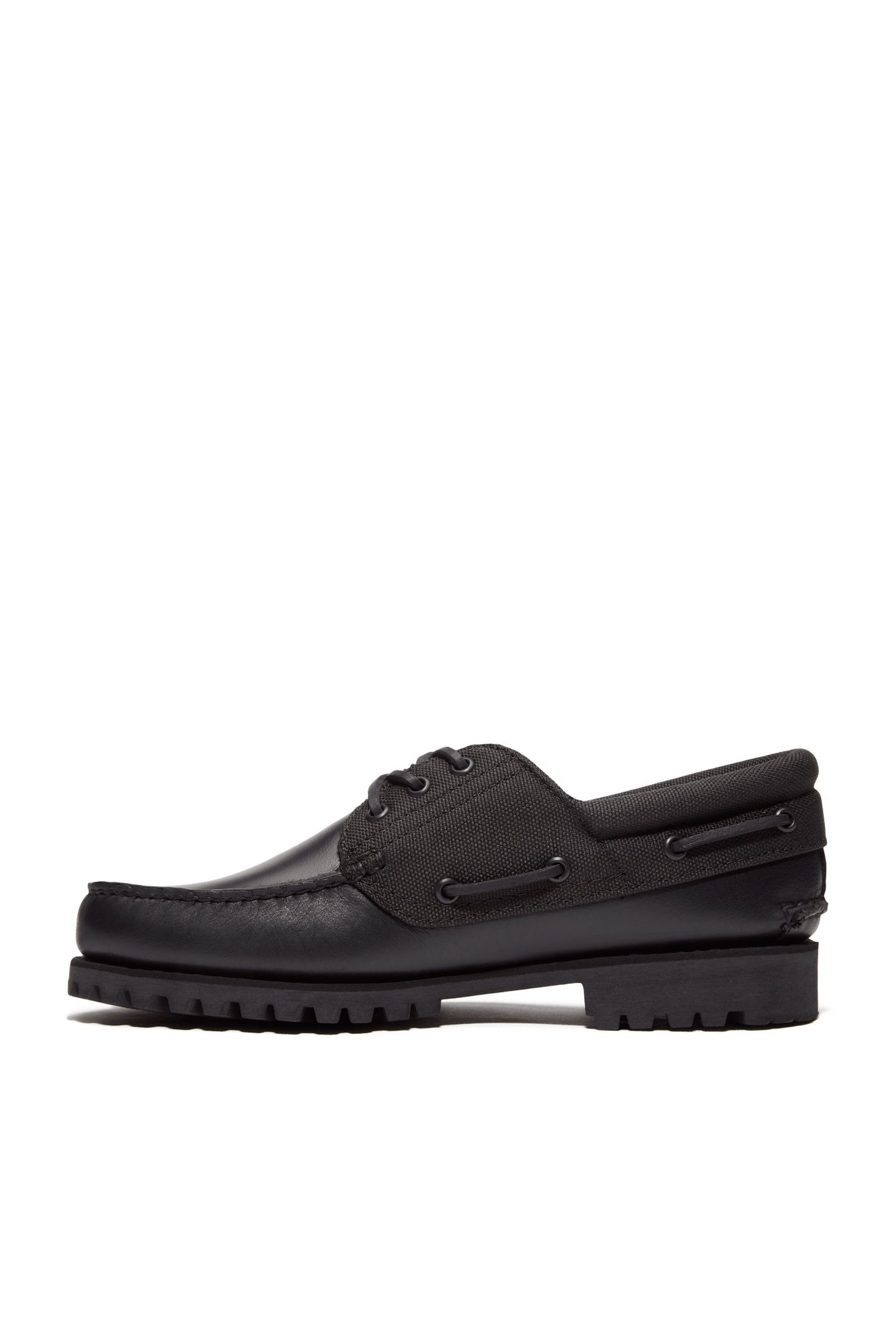 TIMBERLAND AUTHENTIC BOAT SHOE BLACKOUT FULL GRAIN 8
