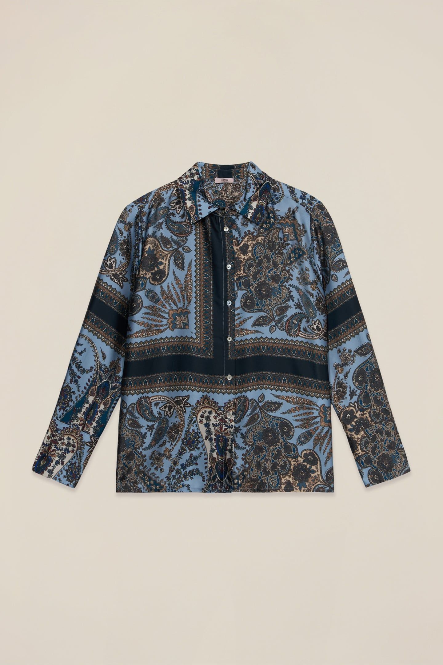 PATTERNED SATIN SHIRT LIGHT BLUE 5