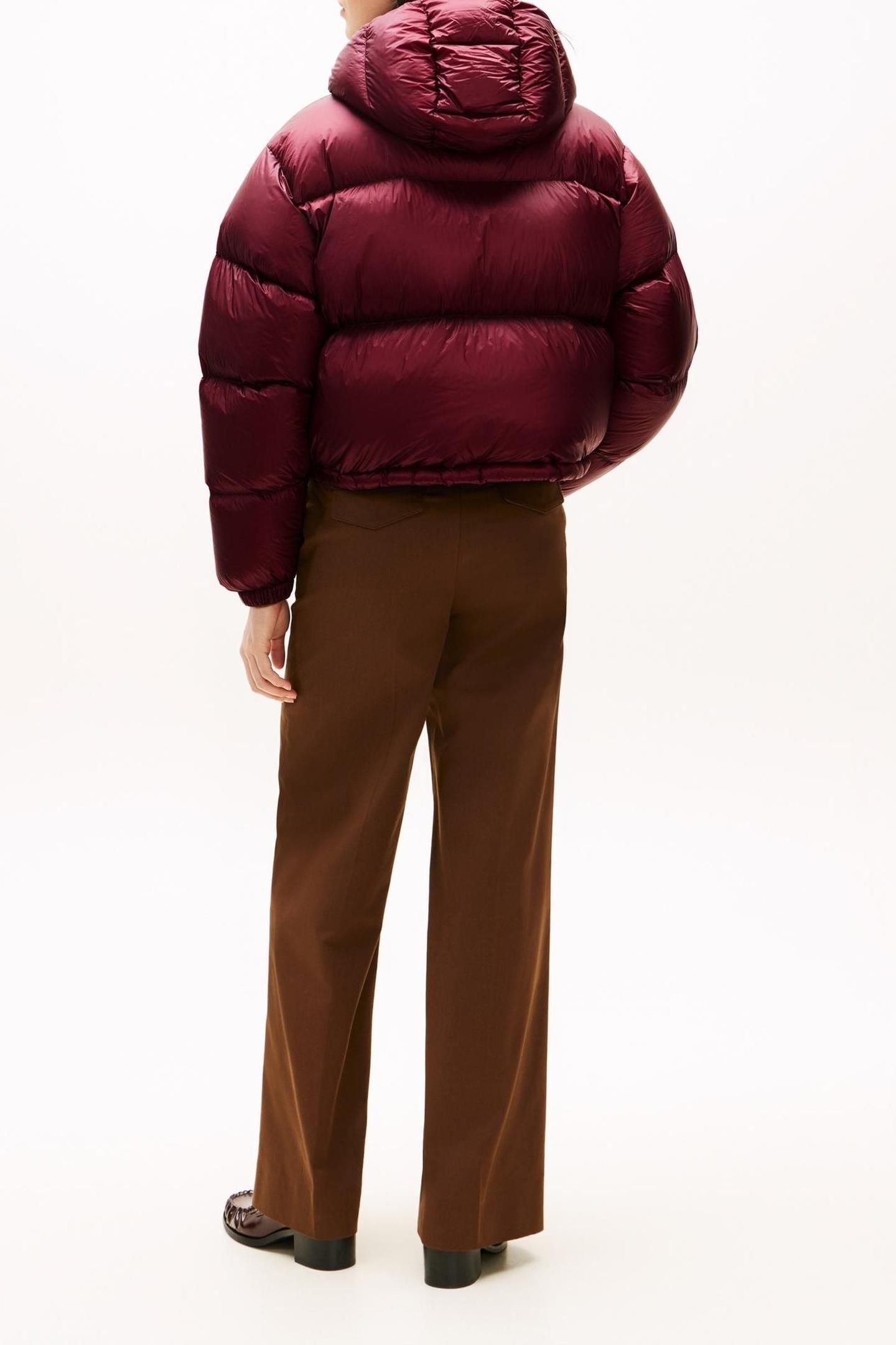 SUPER LIGHT HIGH WAISTED DOWN DEEP BURGUNDY 2
