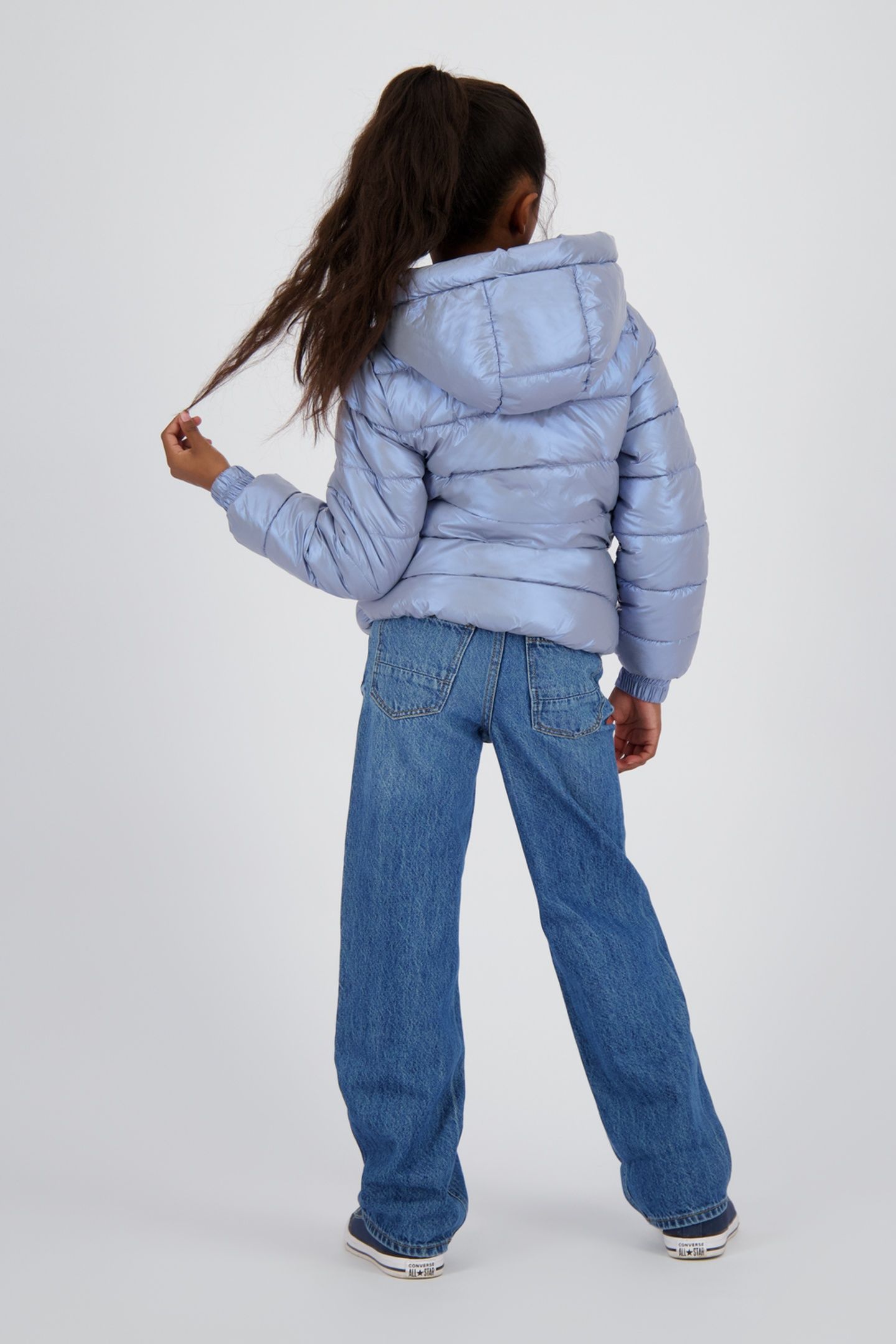 GIRLS TIANNA JACKET OUTDOOR DUSTY LIGHT BLUE 2