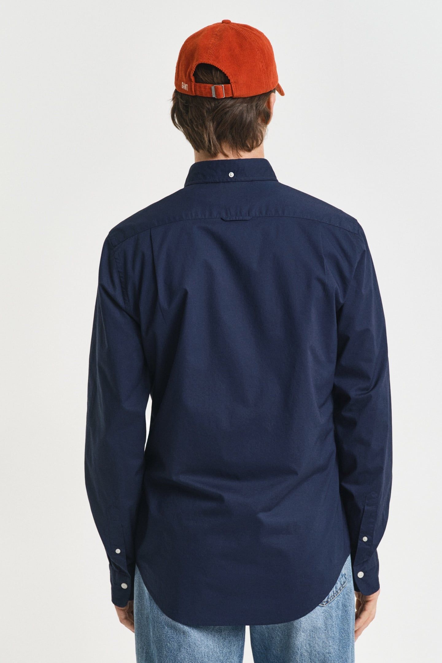 SLIM CLASSIC POPLIN SHIRT MARINE 4