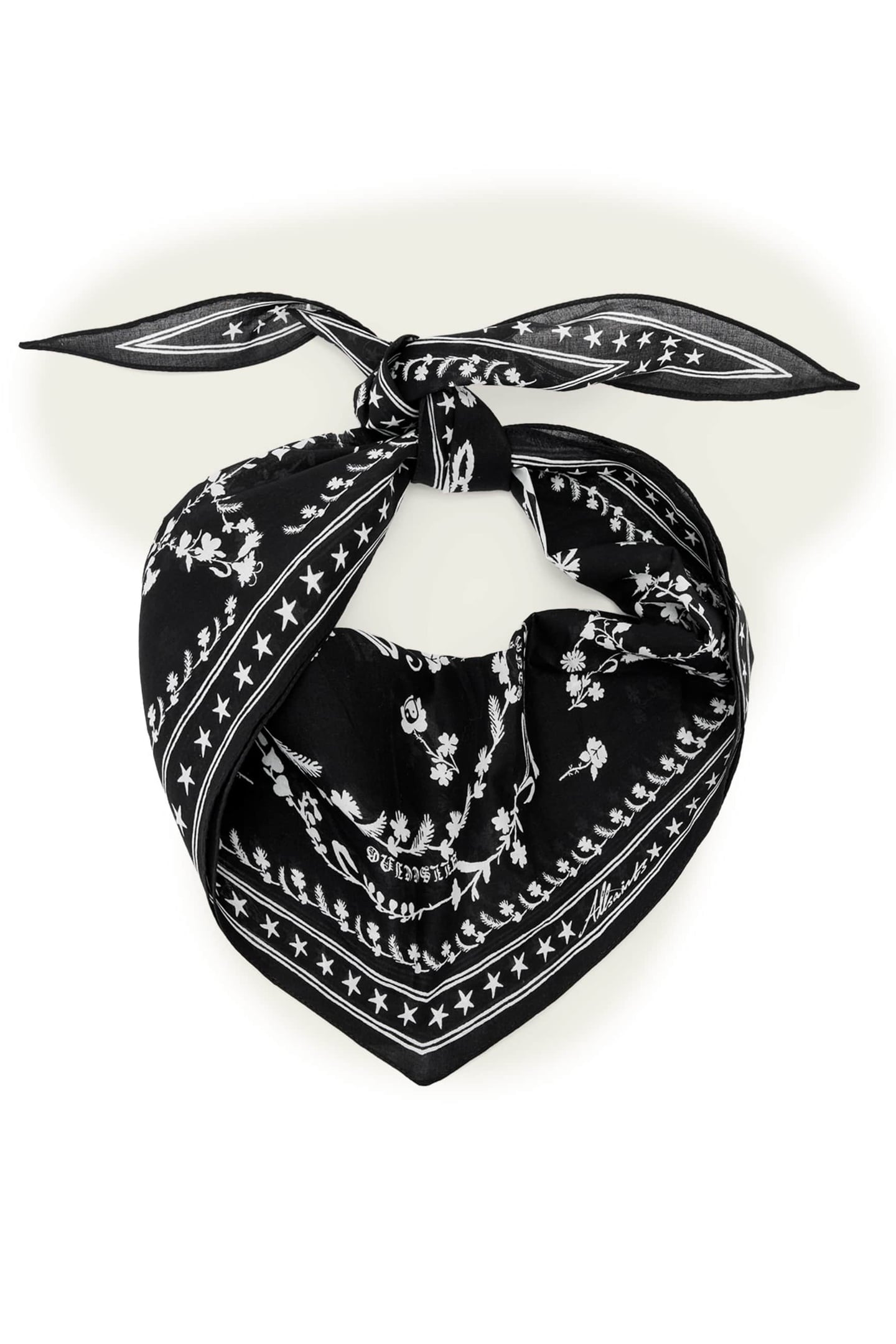 FLEUR DIAMOND SCARF BLACK 3