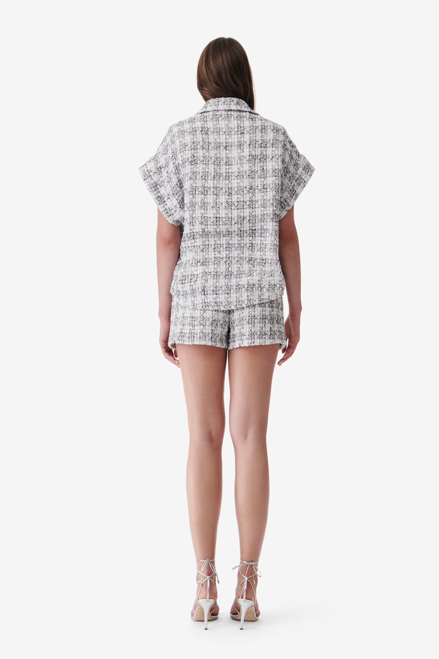 GAIDAN SHIRT SILVER/WHITE 2