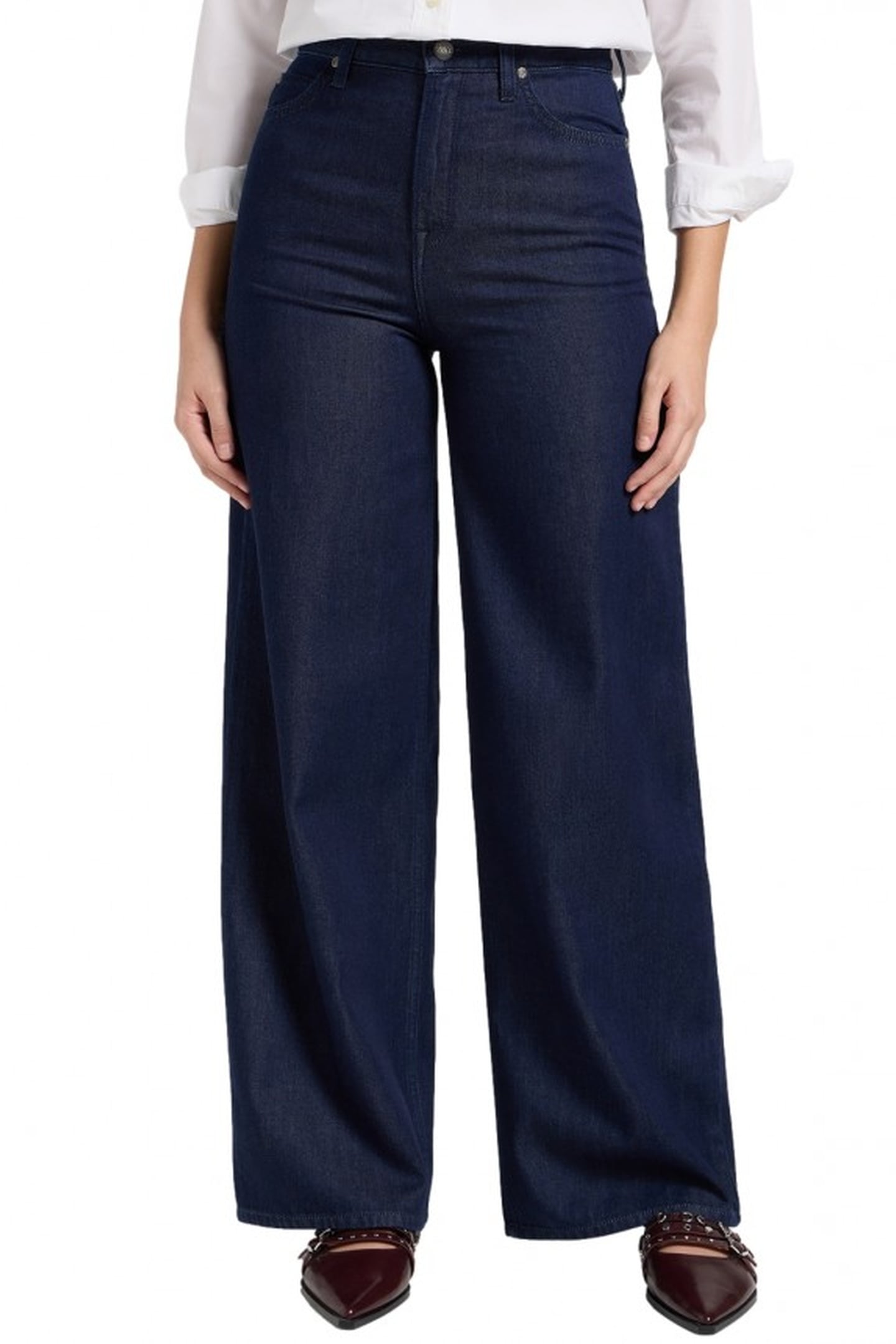 STELLA - REGAL BLUE - HIGH WAIST WIDE LEG DARK BLUE 1