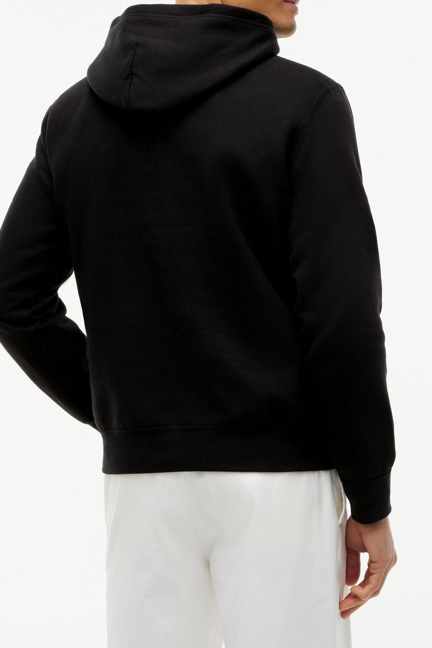ESSENTIAL FLEECE HOODIE BLACK 2