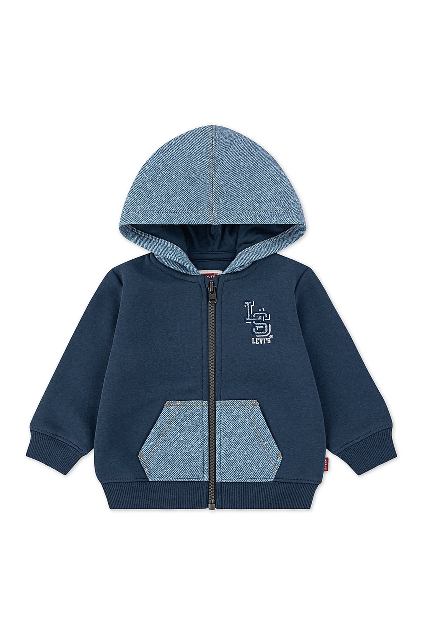 BOYS KNIT DENIM ZIP UP BIG DIPPER 1