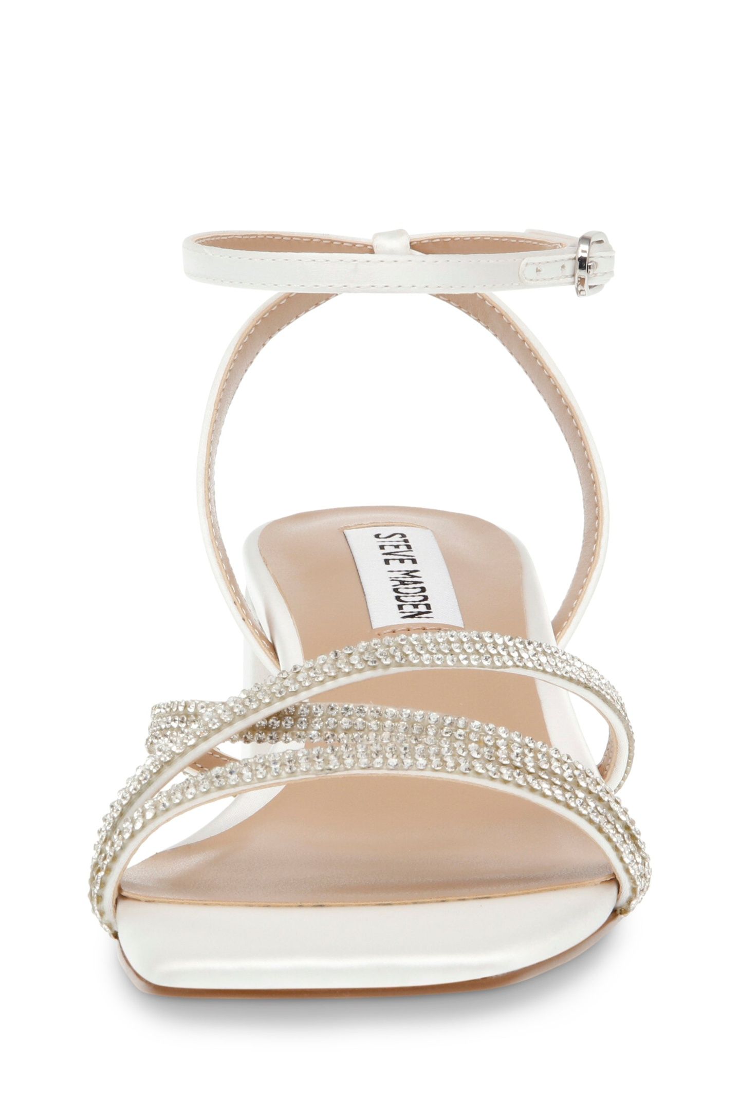GABBY SANDALS IVORY SATIN 5