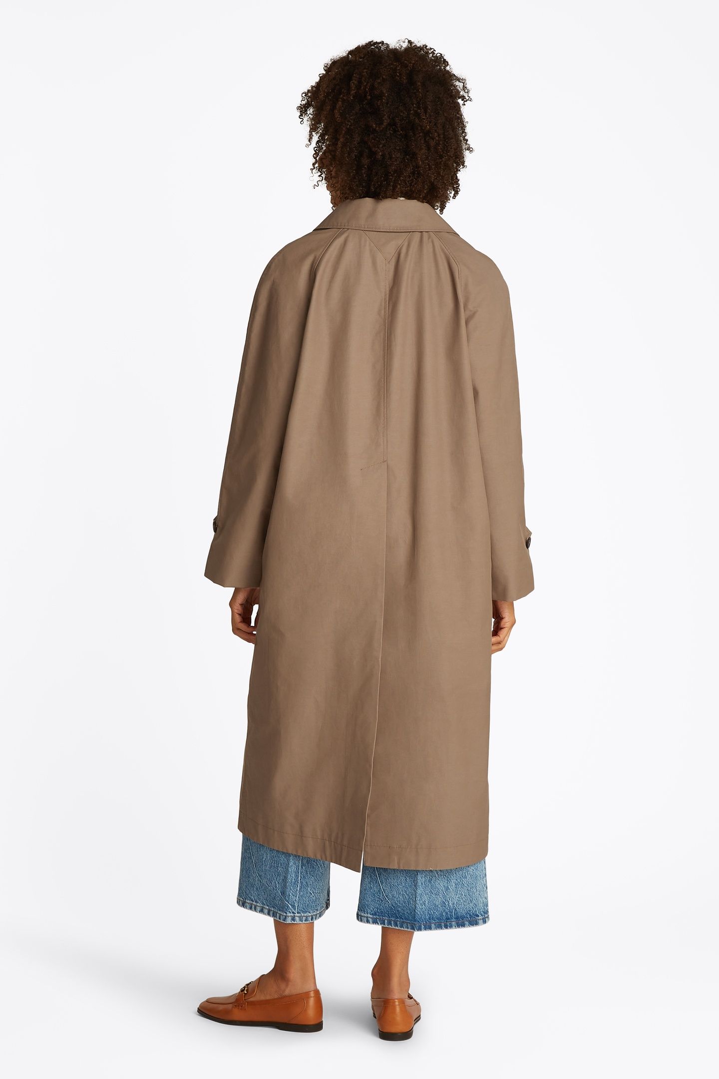COTTON NYLON MAC COAT TUNDRA BROWN 3