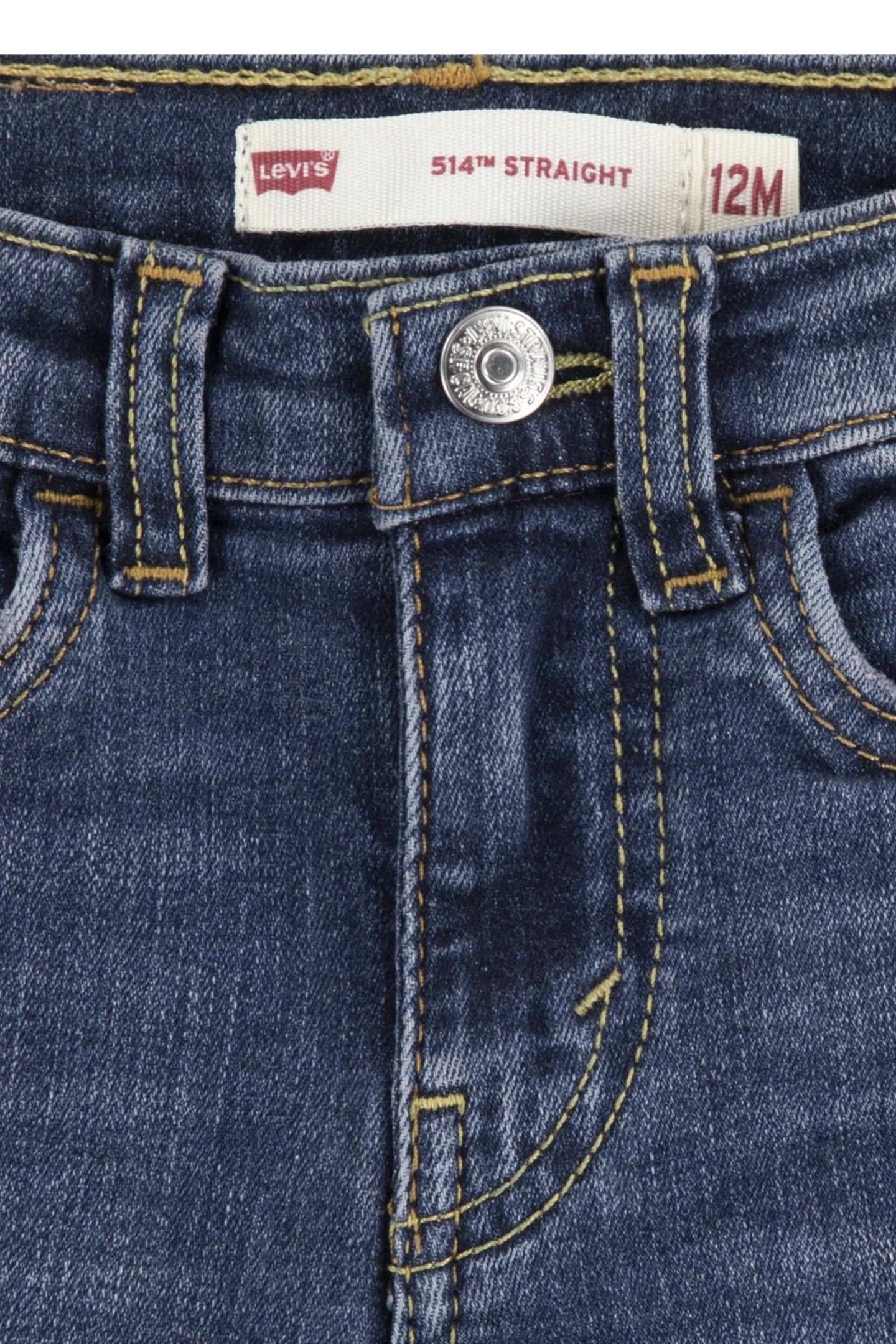 BOYS 514 STRAIGHT FIT JEANS DARK LIGHT 3