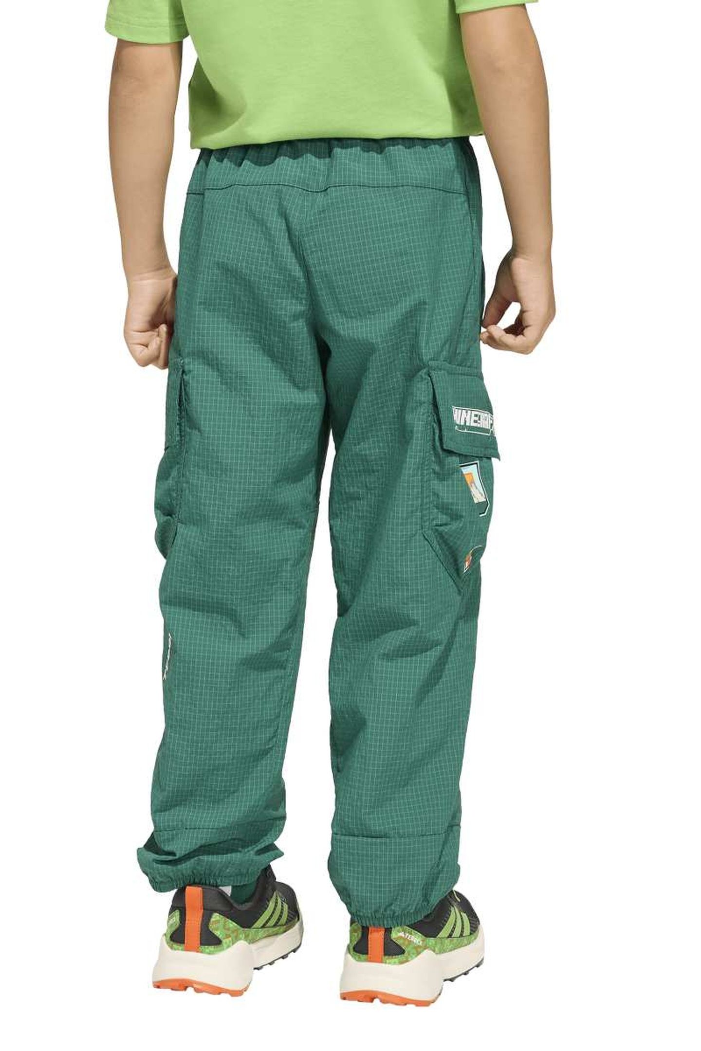 KIDS MINECRAFT TERREX CLIMA365 CARGO PANTS COLLEGIATE GREEN 2