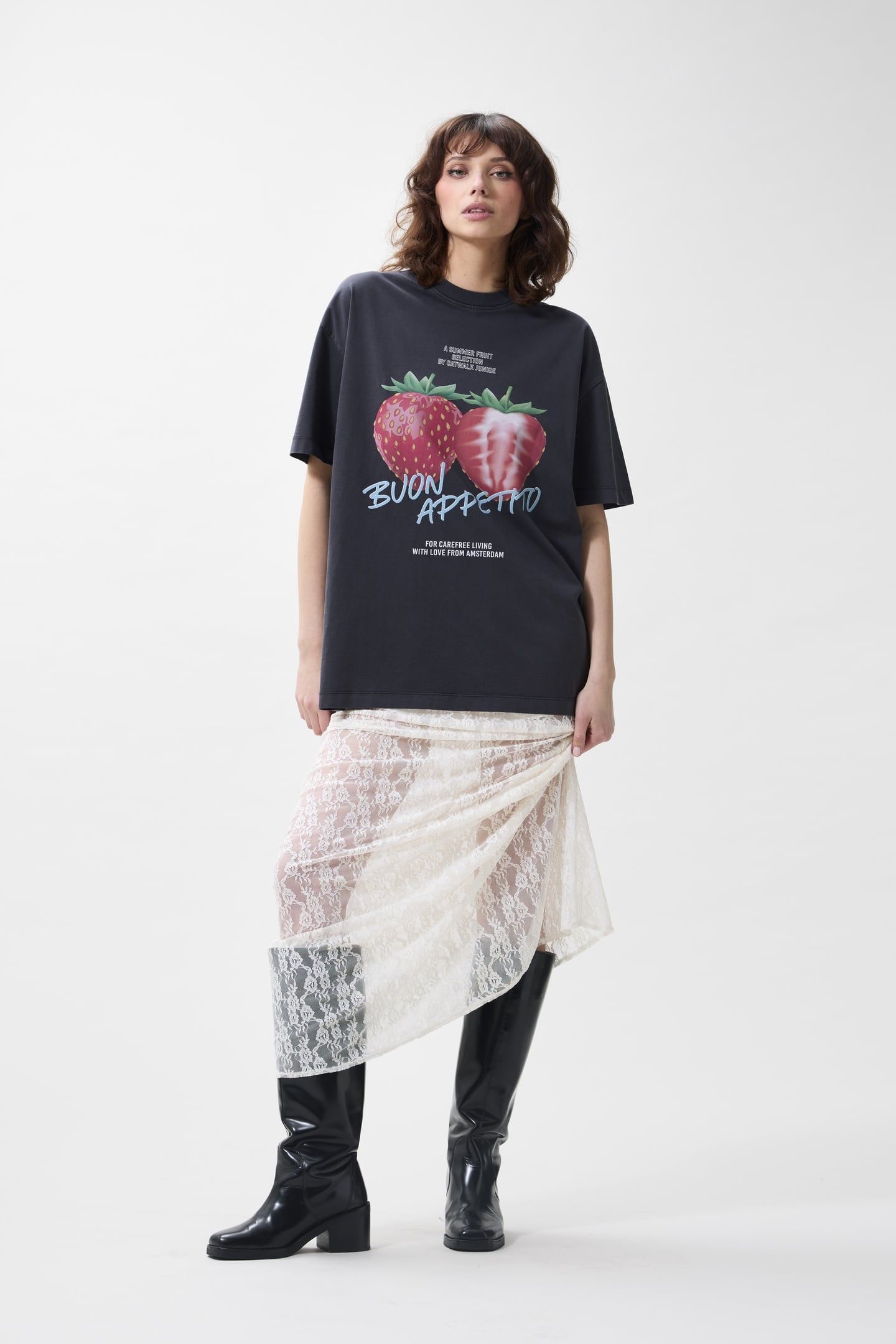 OVERSIZED GRAPHIC TSHIRT DARK GREY 1