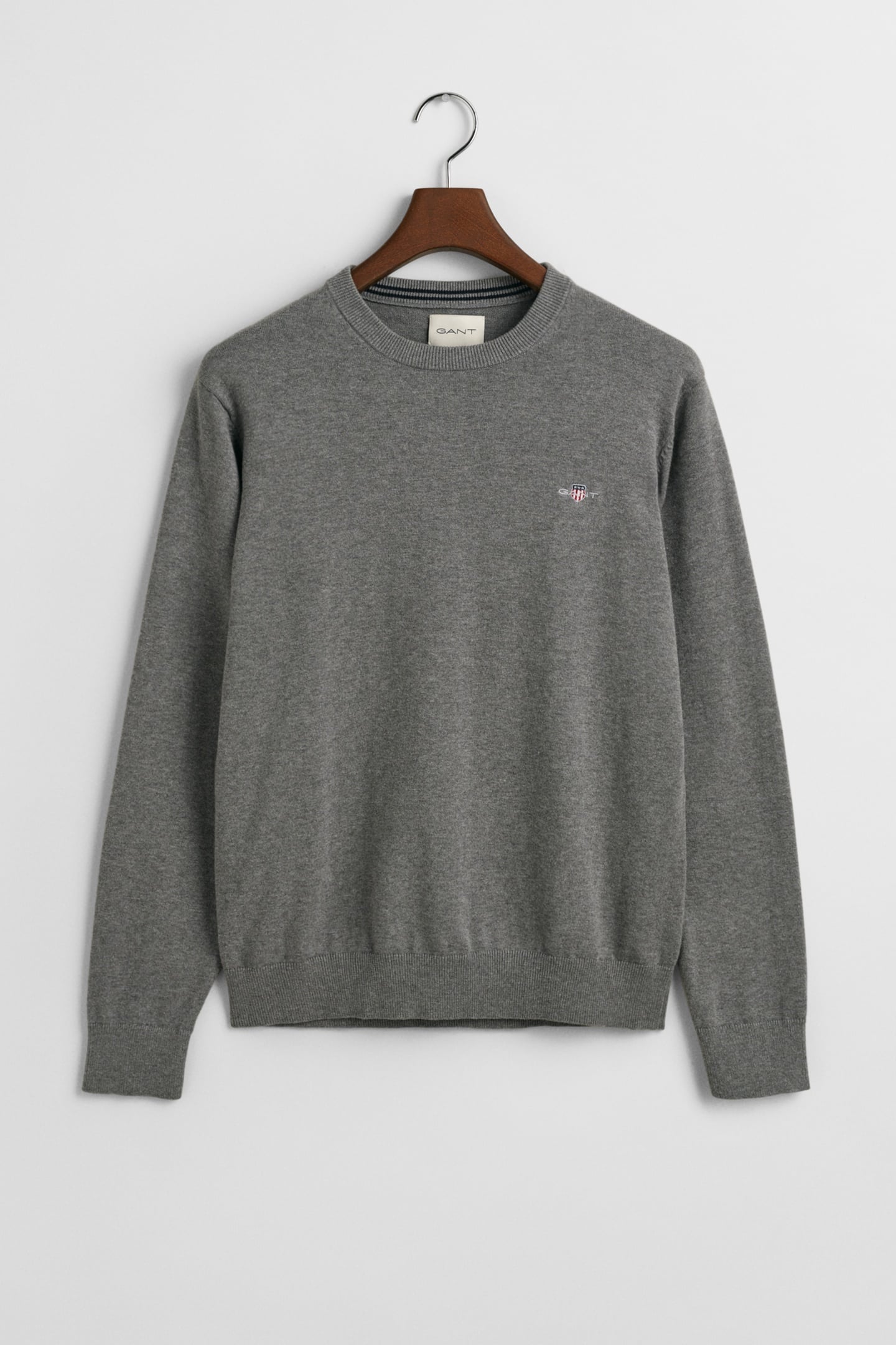 CLASSIC COTTON C-NECK DARK GREY MELANGE 6