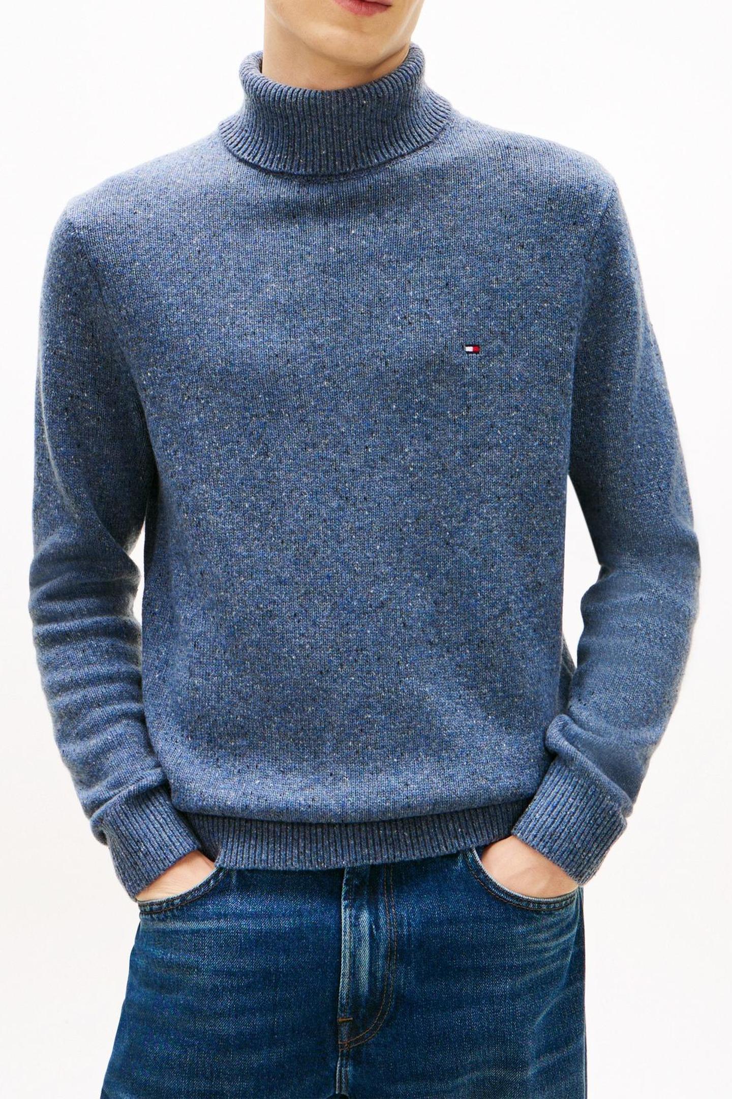 LAMBSWOOL BLEND DONE PETROL BLUE HEATHER 1