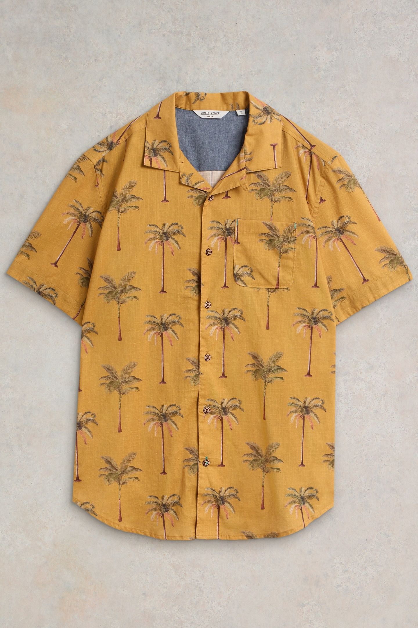 PALM TREE PRINTED SHIRT YELLOW PRINT 3