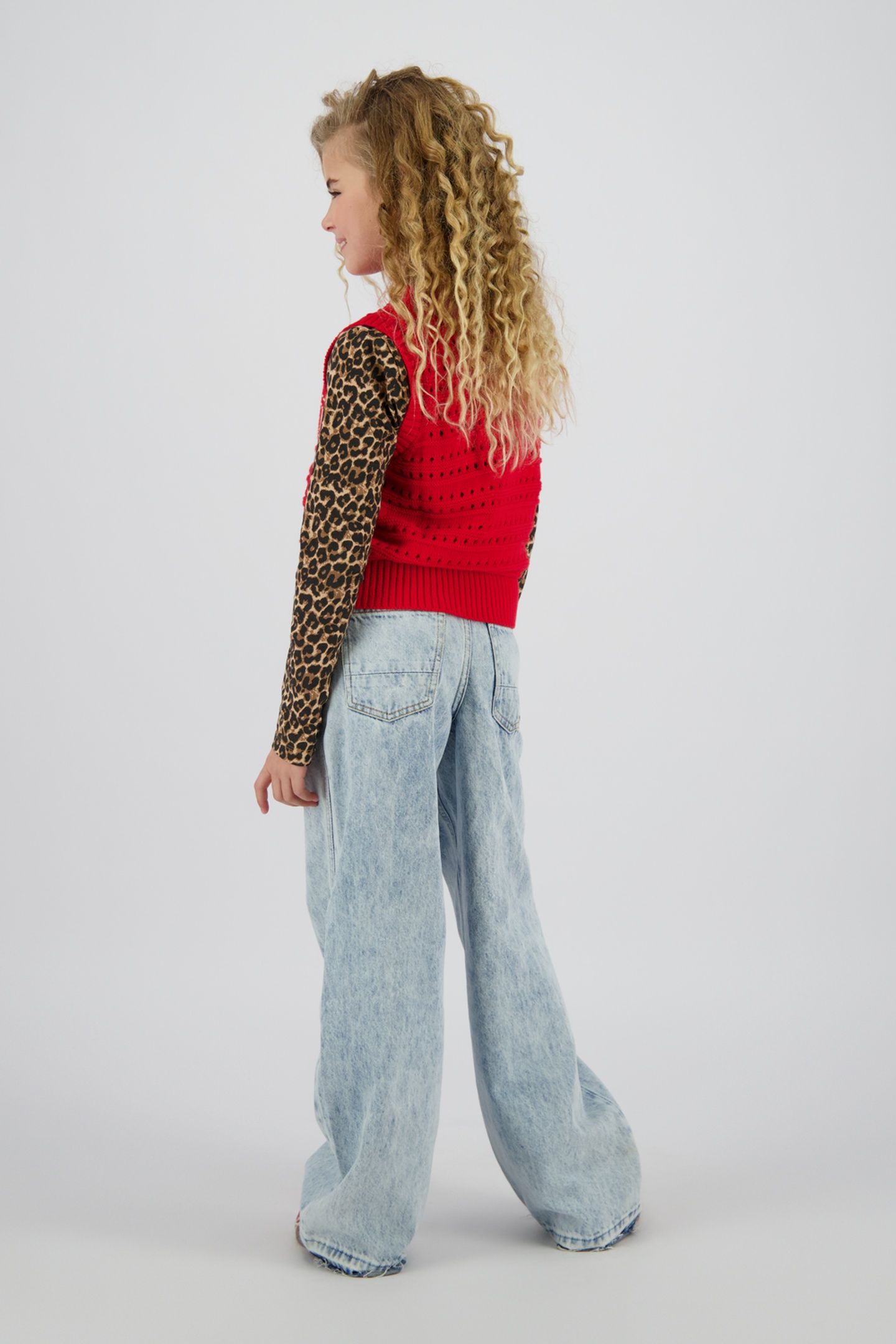 GIRLS MINNY PULLOVER FIERY RED 2