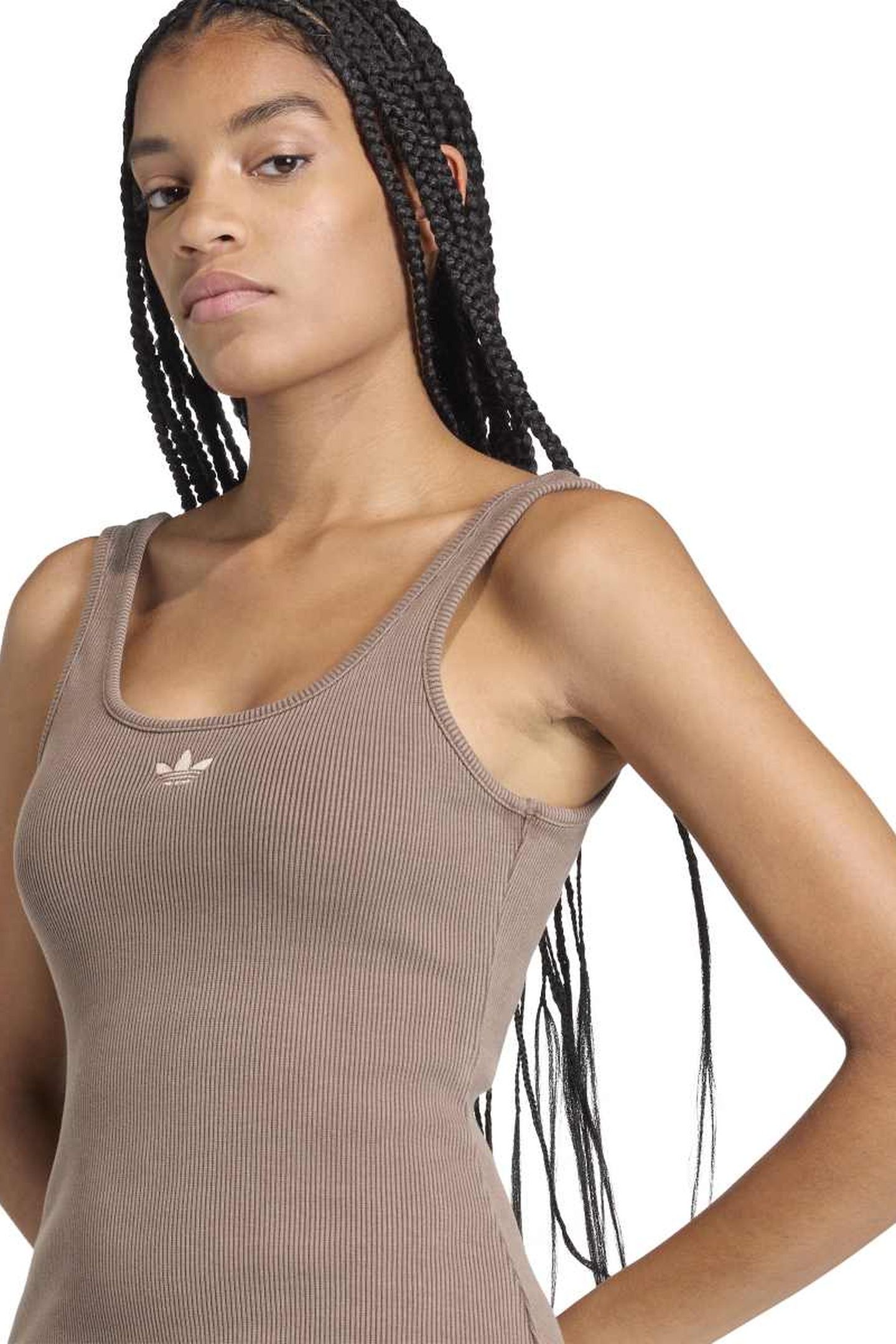 ESSENTIAL RIB DRESS EARTH STRATA 5