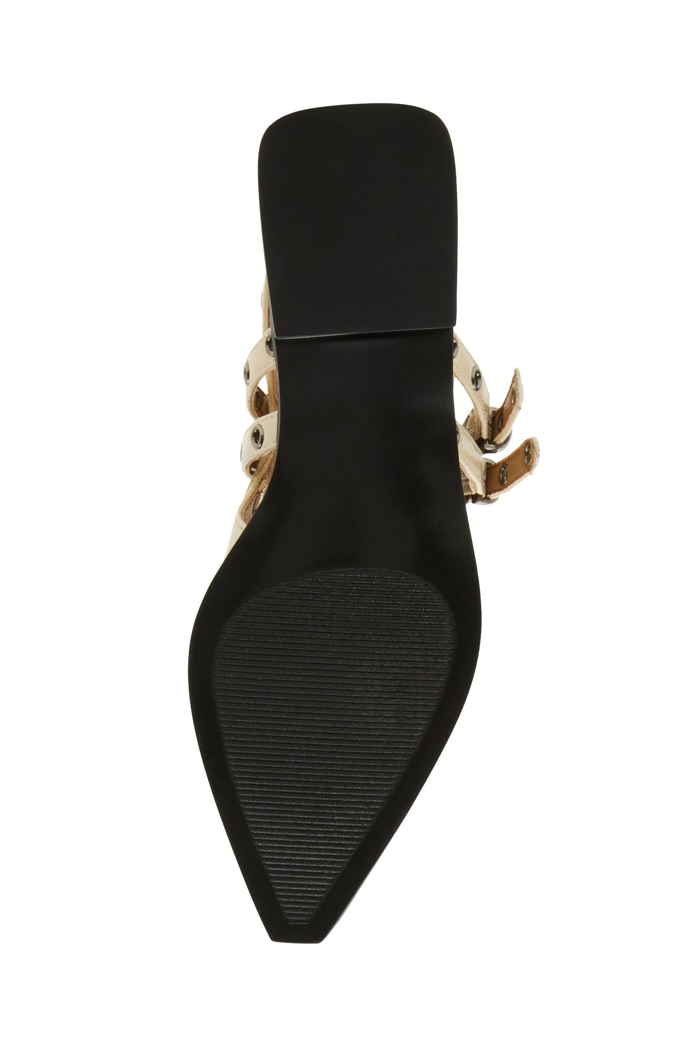 GALANTI FLAT SHOES BONE PATENT 8