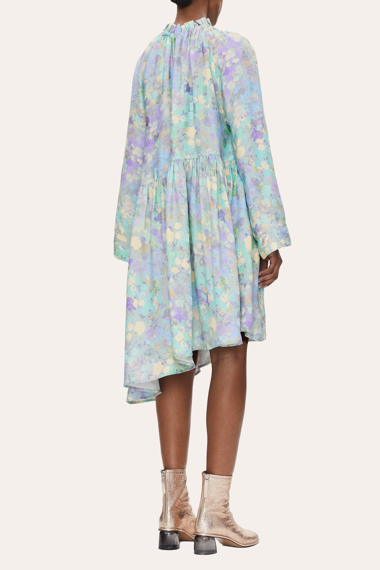 LAMAR DRESS LONG PASTEL BLOOM 2