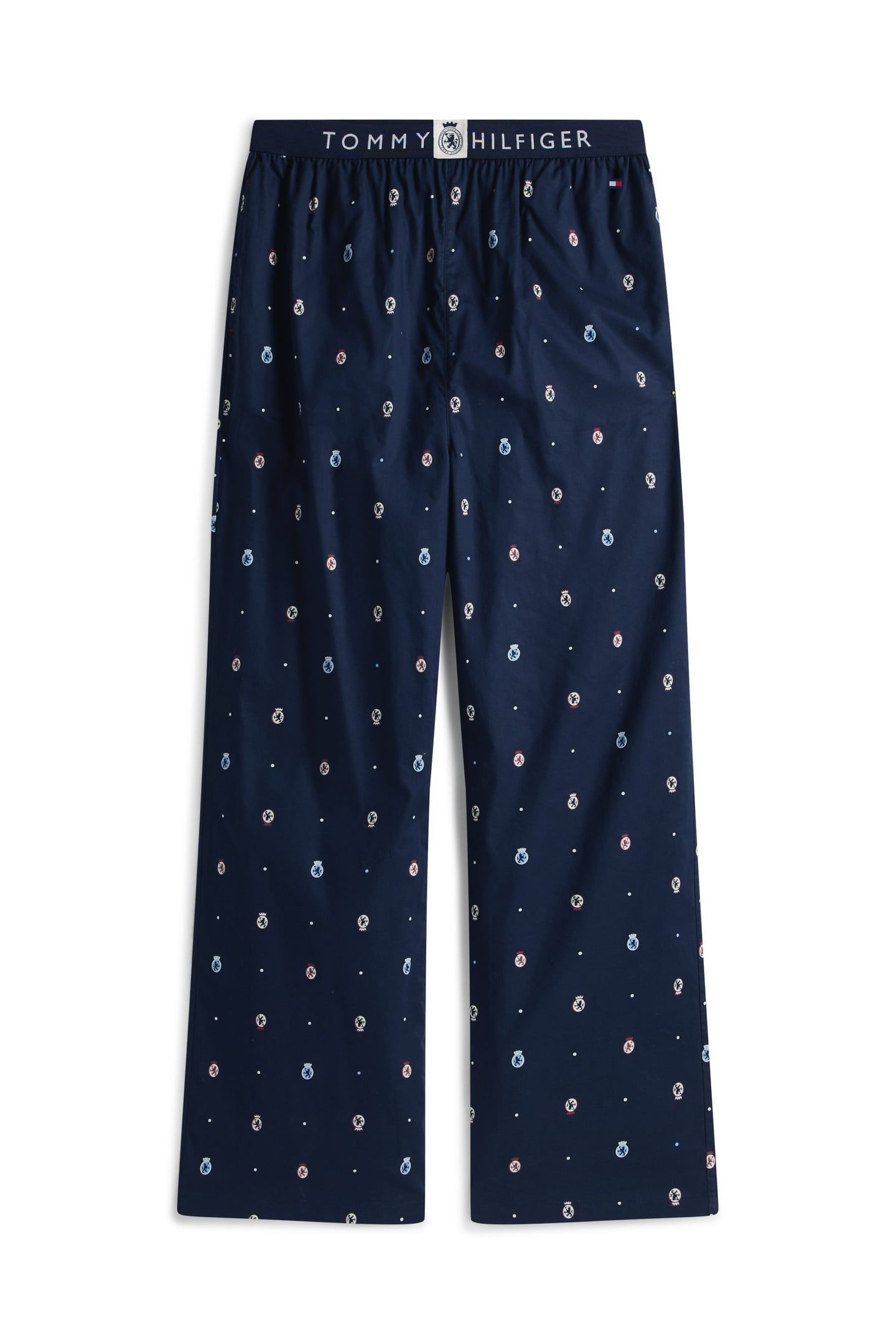 LS WOVEN HENLEY PJ SET ECRU/CREST AOP 4